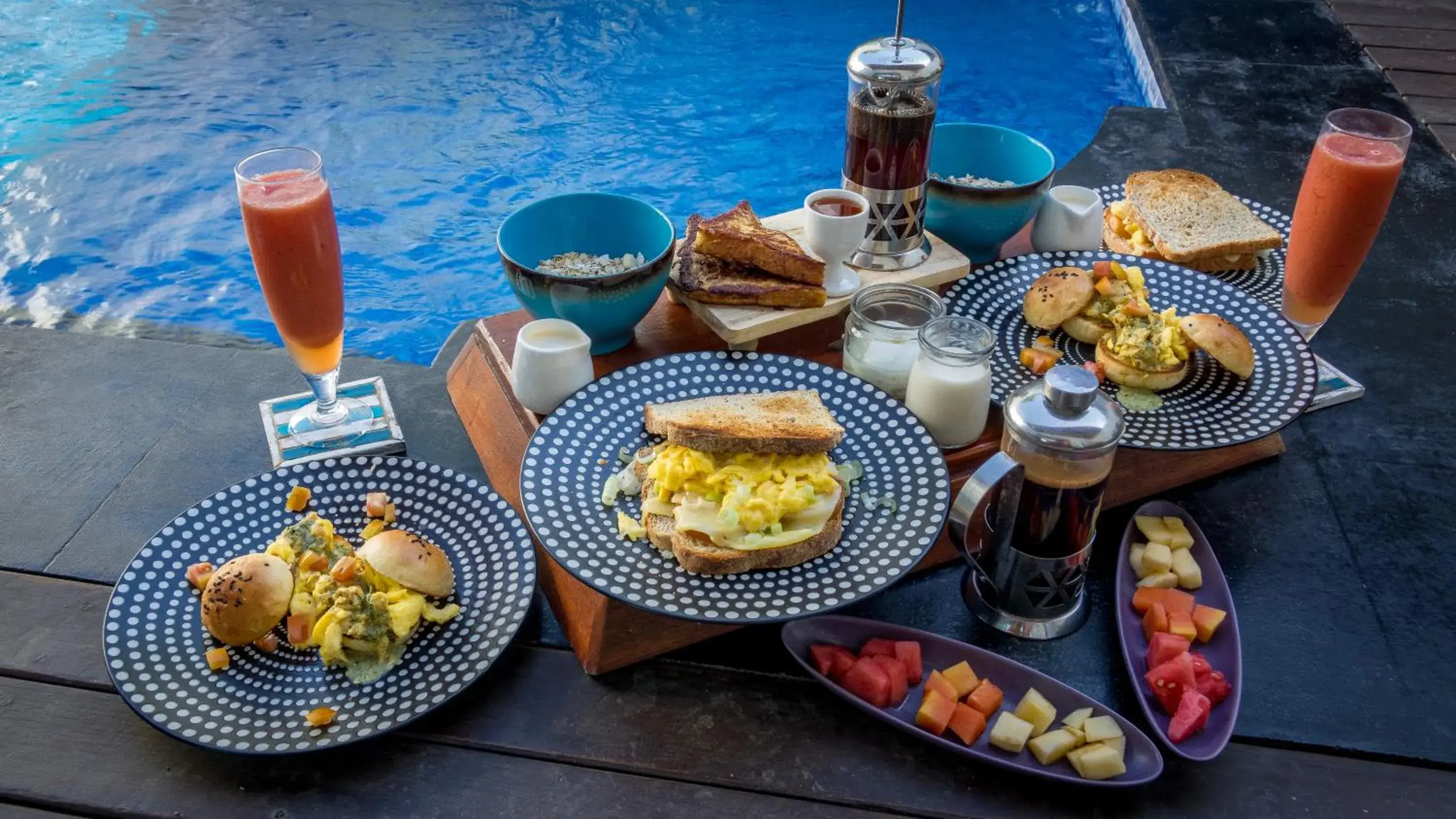 Food close-up, Breakfast in Stay Shark Villas Gili Air