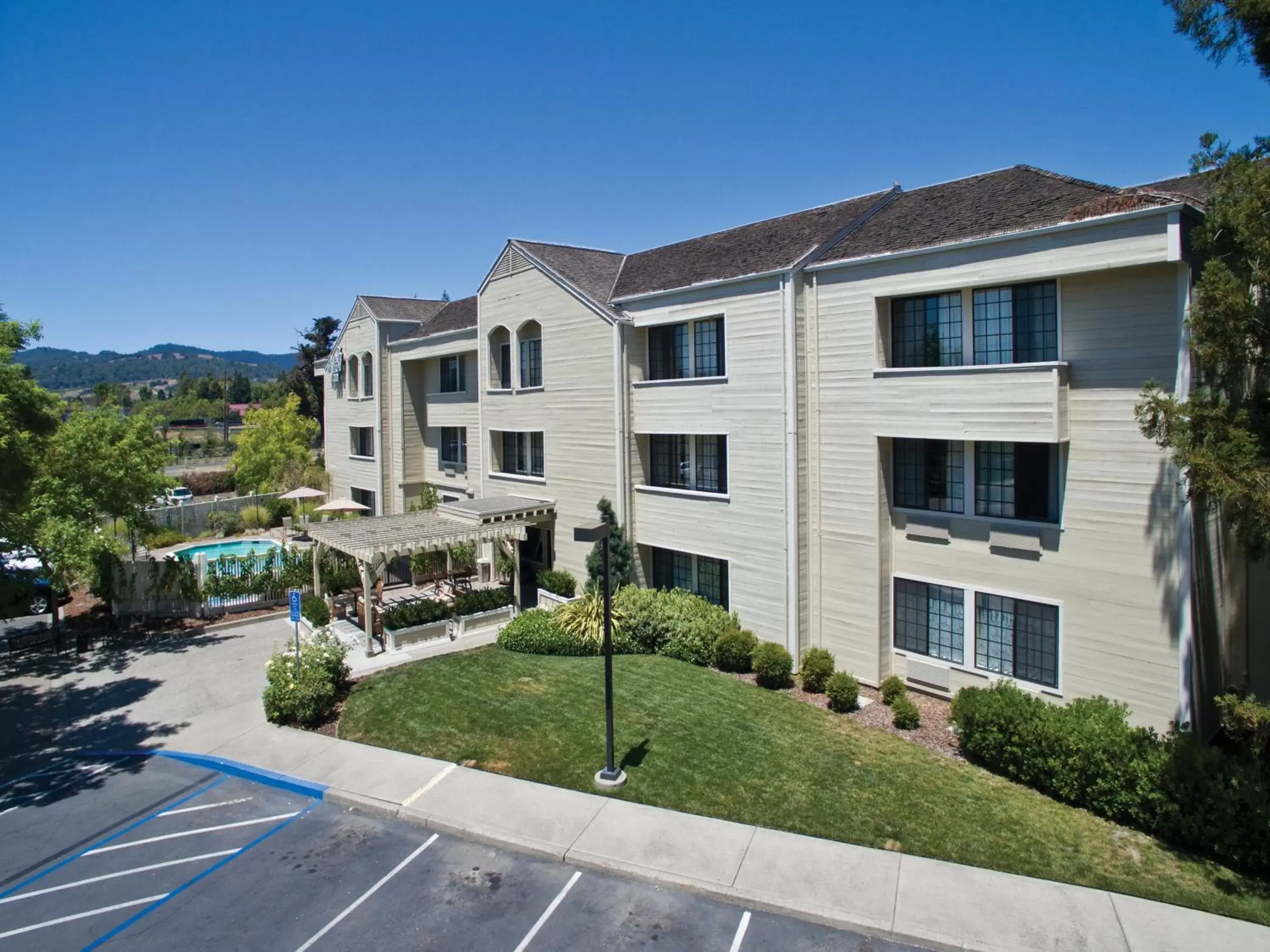 Bird's eye view, Property Building in Napa Winery Inn