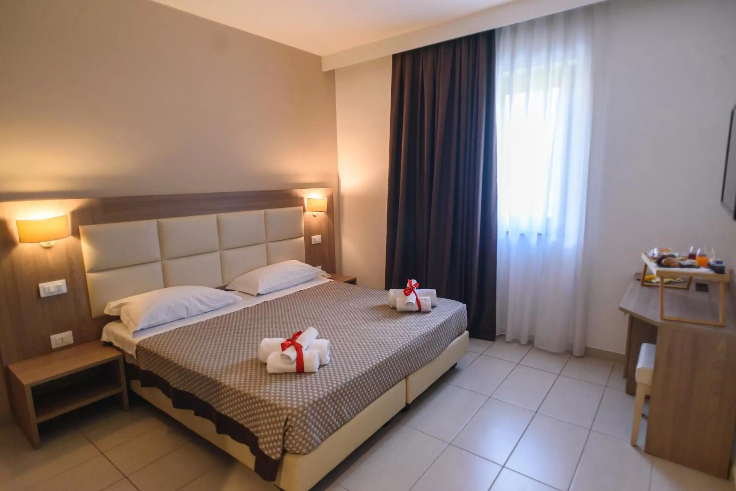 Bed in Hotel St. Giorgio