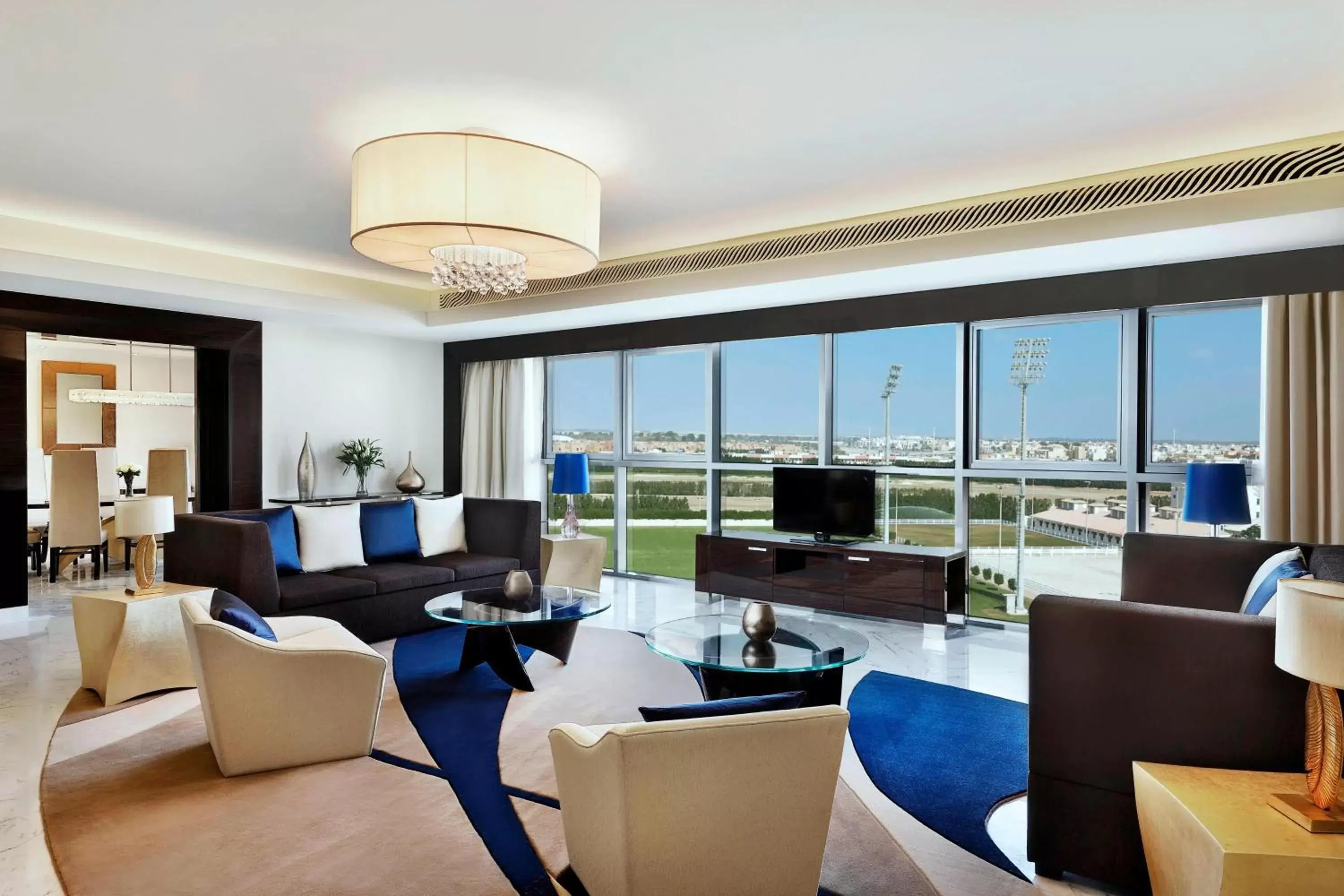 Living room, Restaurant/Places to Eat in Marriott Hotel Al Forsan, Abu Dhabi