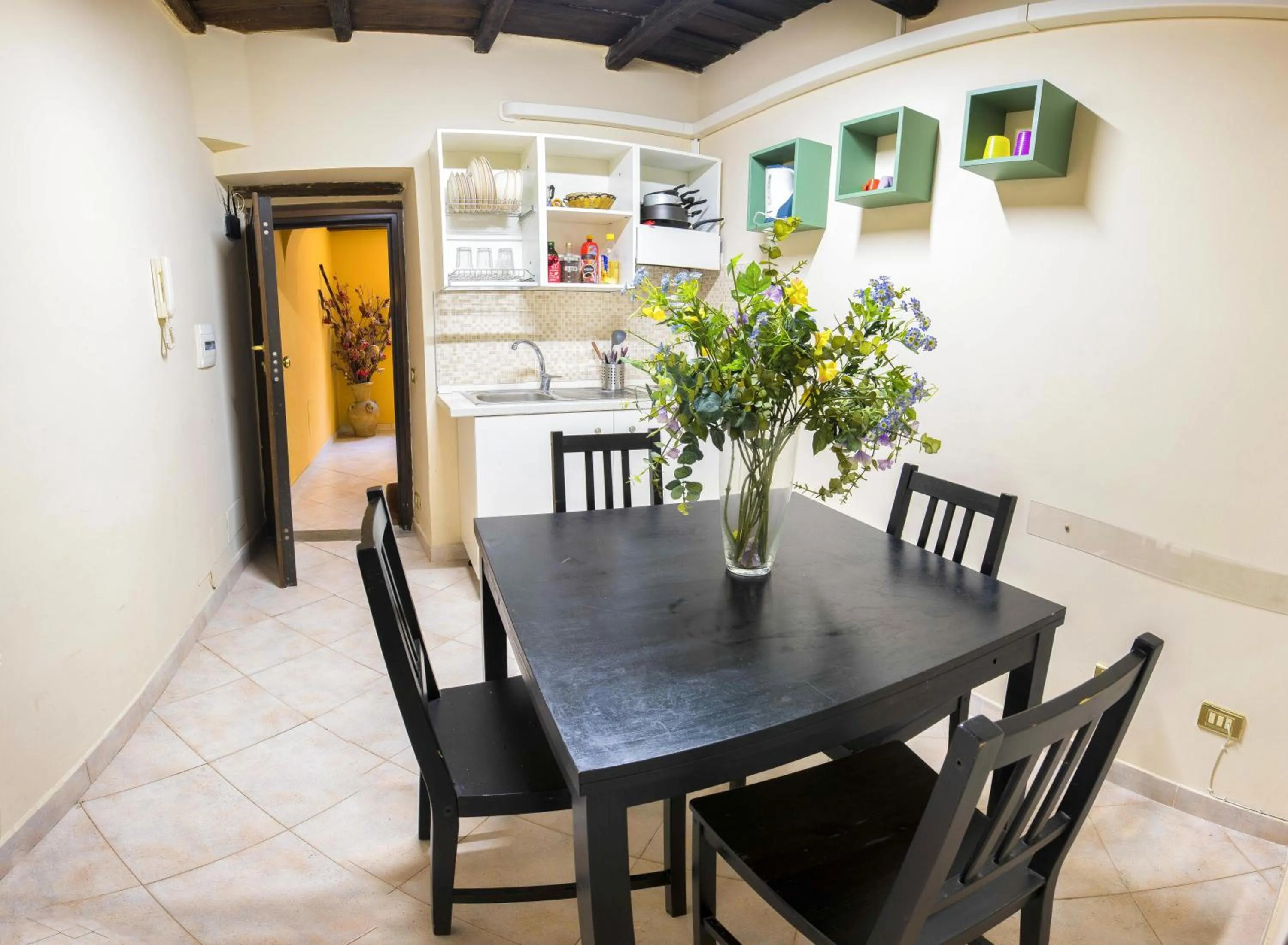 Kitchen or kitchenette in Hotel Anfiteatro Flavio