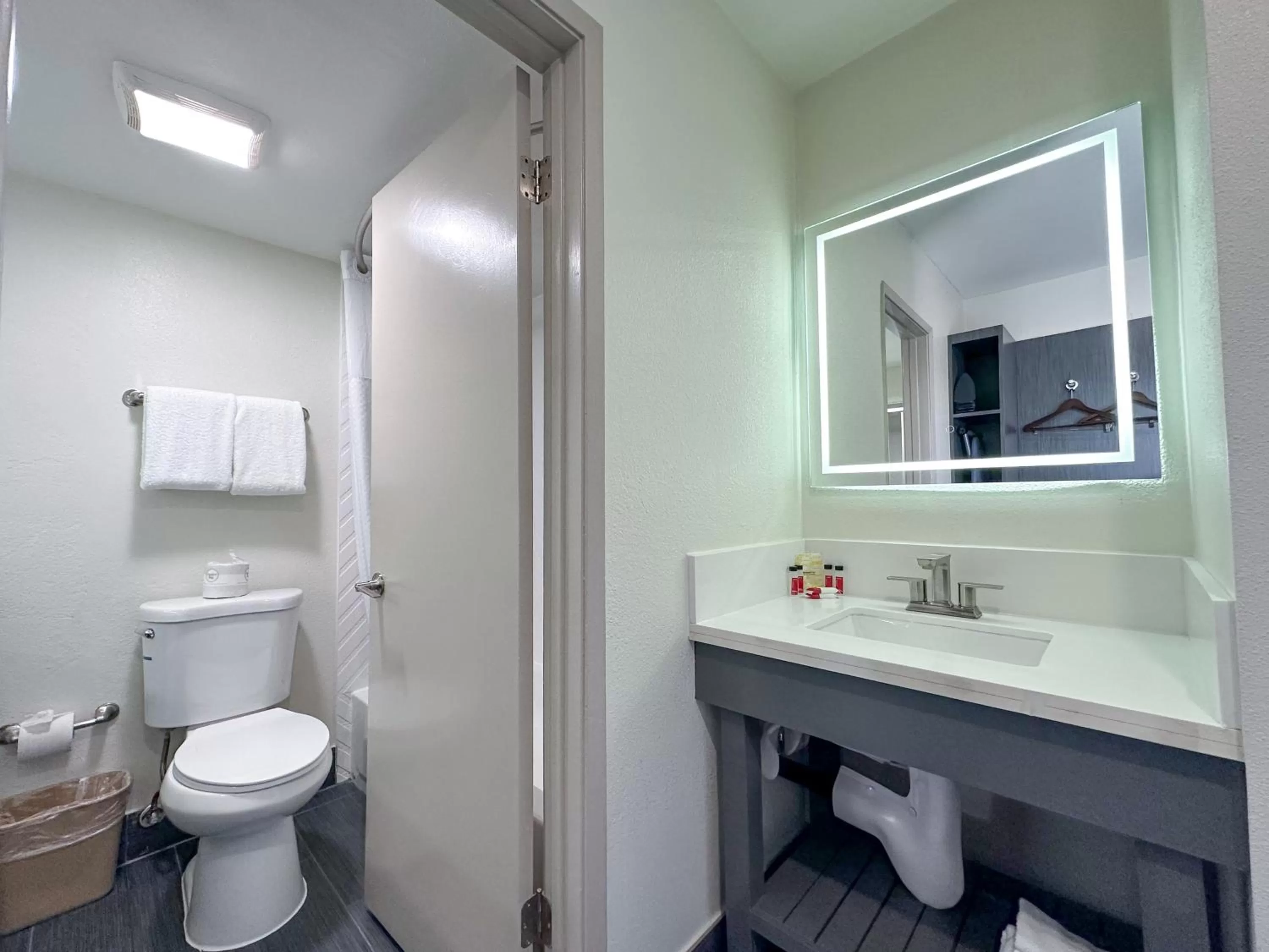 Bathroom in Ramada by Wyndham Anaheim Convention Center