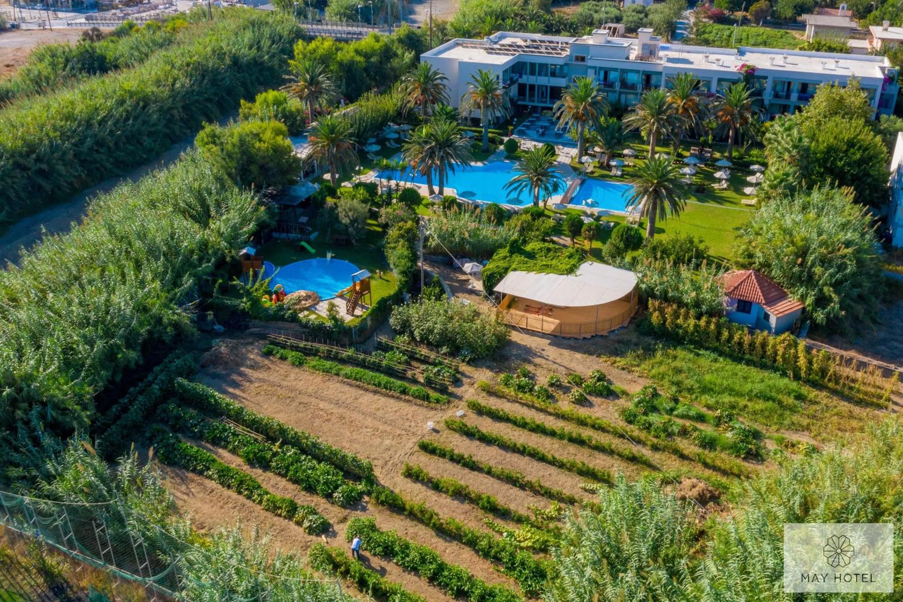 Bird's eye view in May Beach Hotel