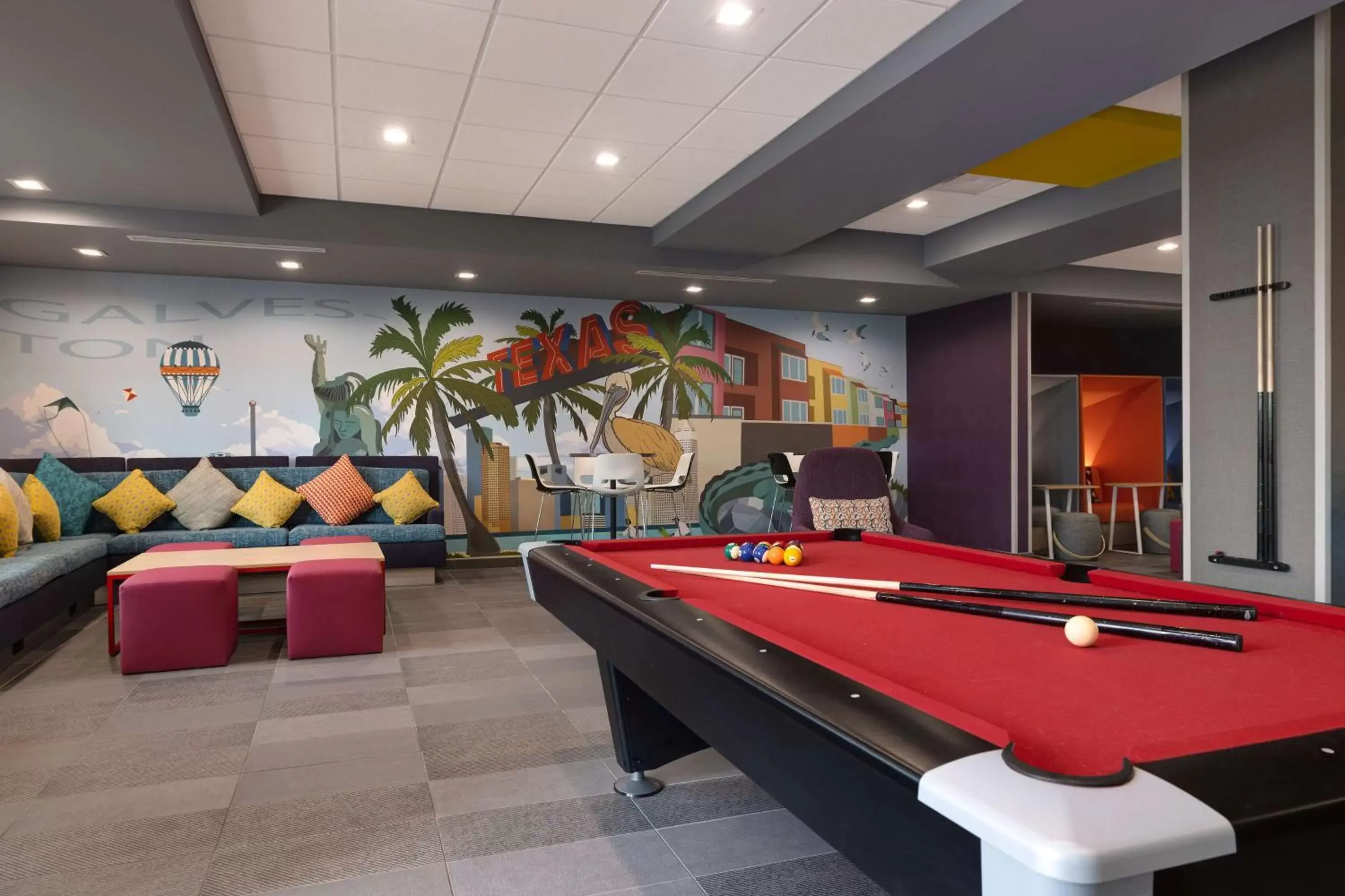 Lobby or reception, Billiards in Tru By Hilton Galveston, Tx
