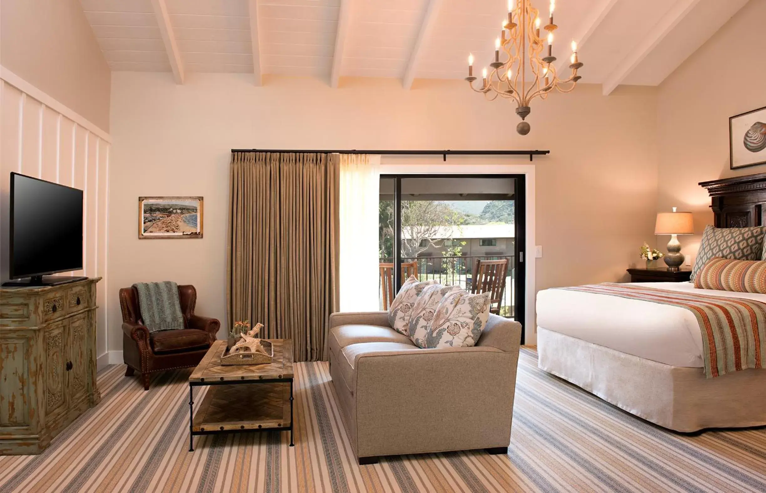 Bed, Seating Area in The Ranch at Laguna Beach