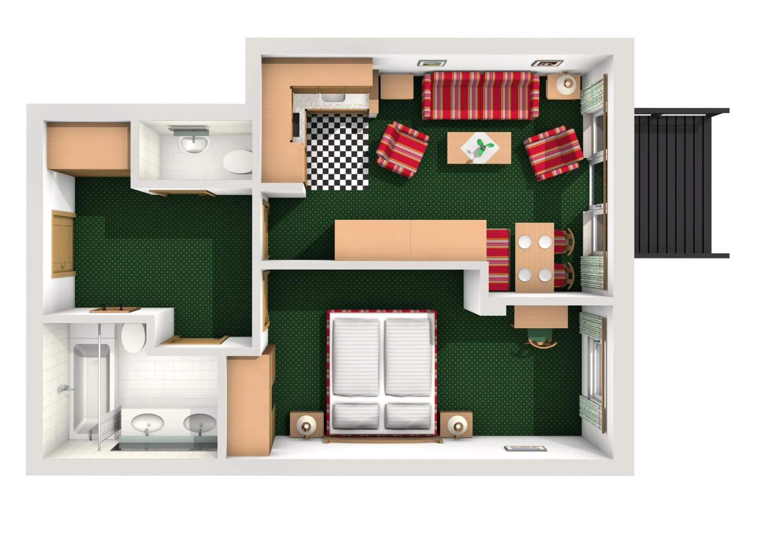 Photo of the whole room, Floor Plan in Hotel Tirolensis