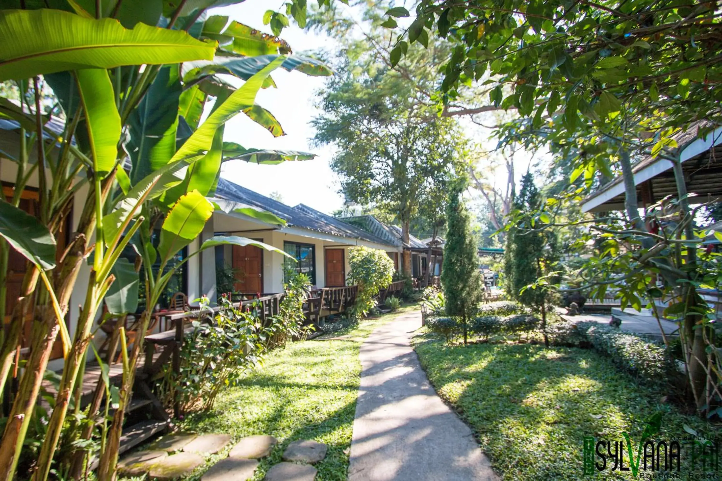 Garden, Property Building in The Sylvana Pai Hotel