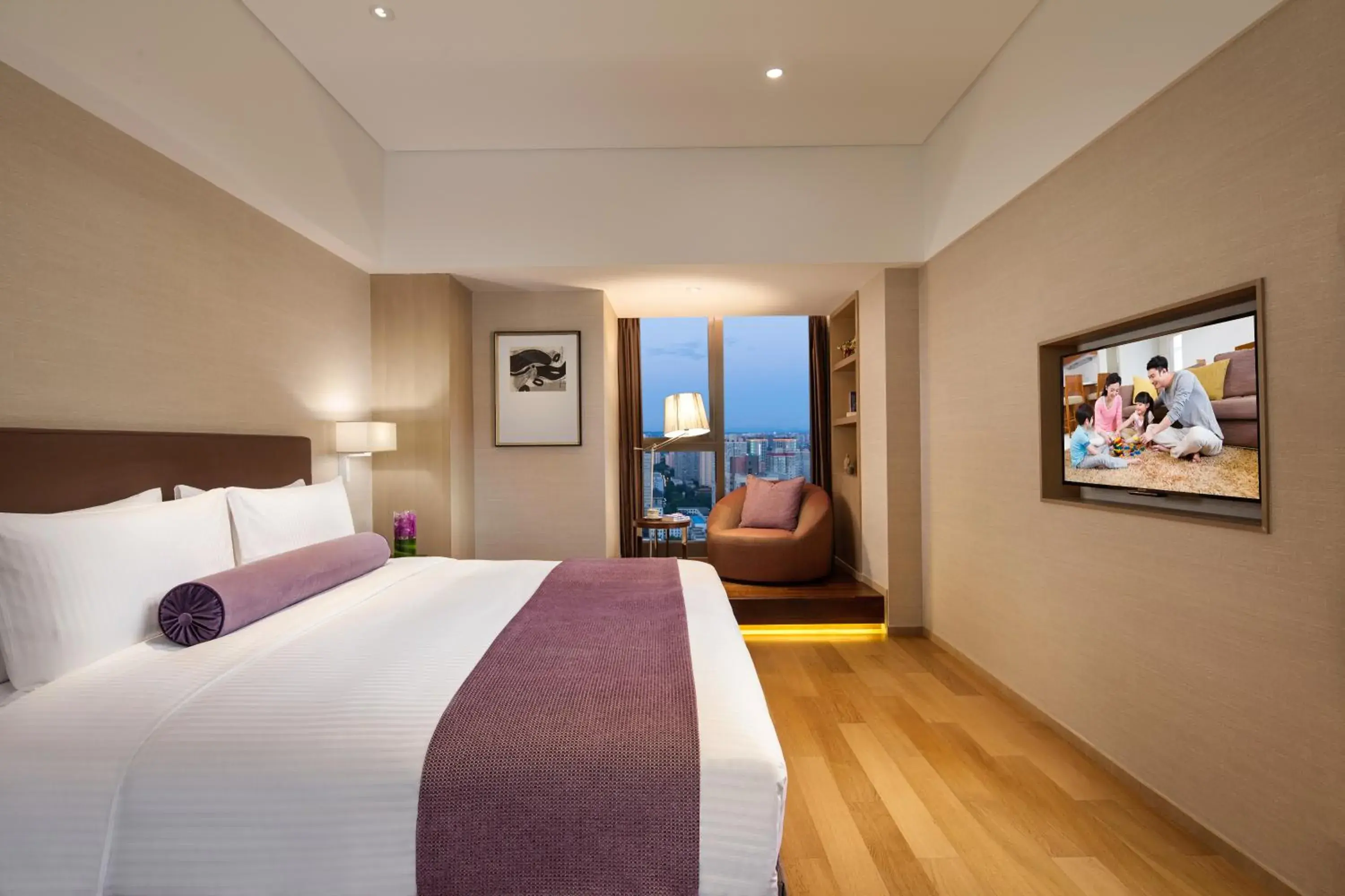 Bedroom, Bed in Somerset Xindicheng Xi'an Bedroom, Bed in Somerset Xindicheng Xi'an