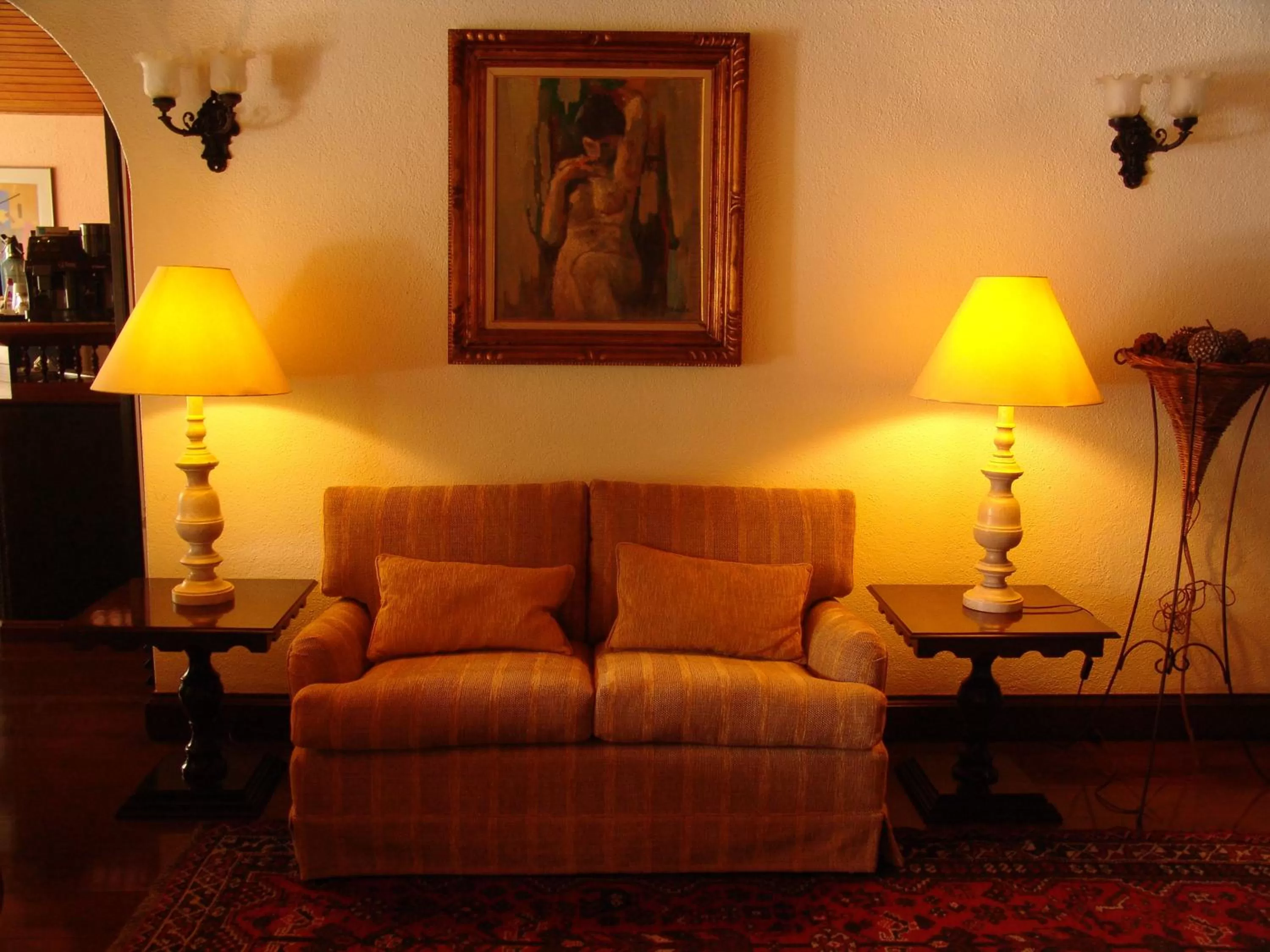 Seating area in Pousada Villa Capivary Campos do Jordão