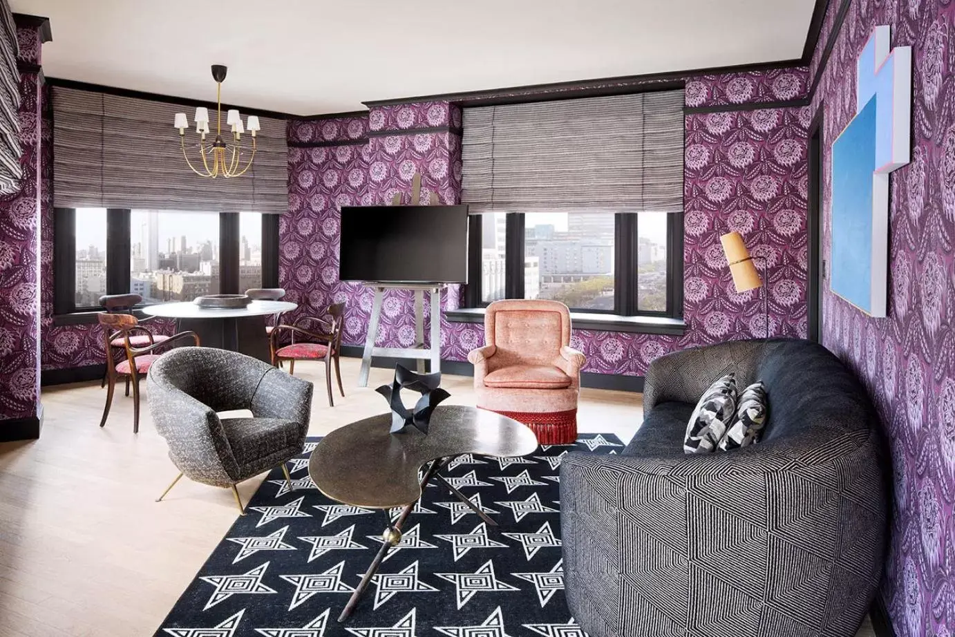 Living room in San Francisco Proper Hotel, a Member of Design Hotels Living room in San Francisco Proper Hotel, a Member of Design Hotels