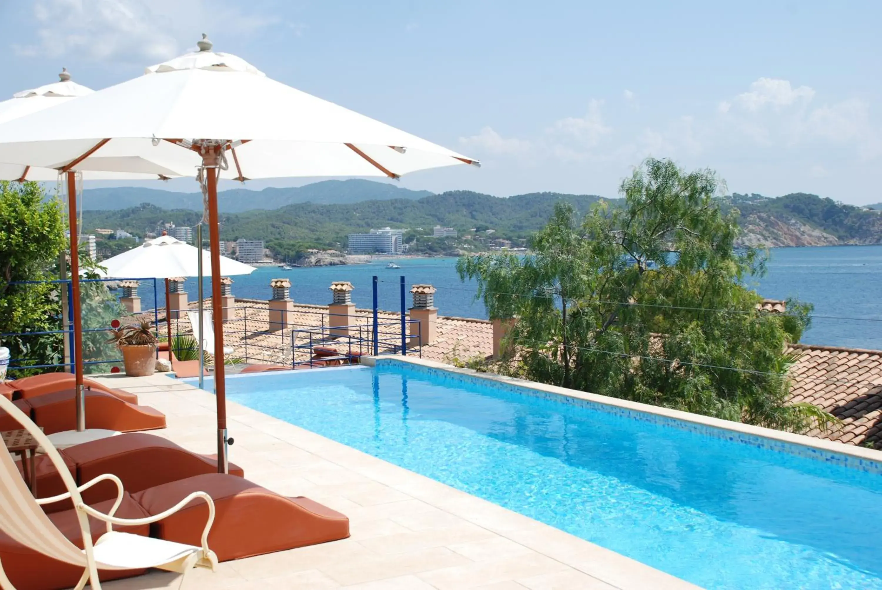 Balcony/Terrace, Swimming Pool in Hotel Petit Cala Fornells