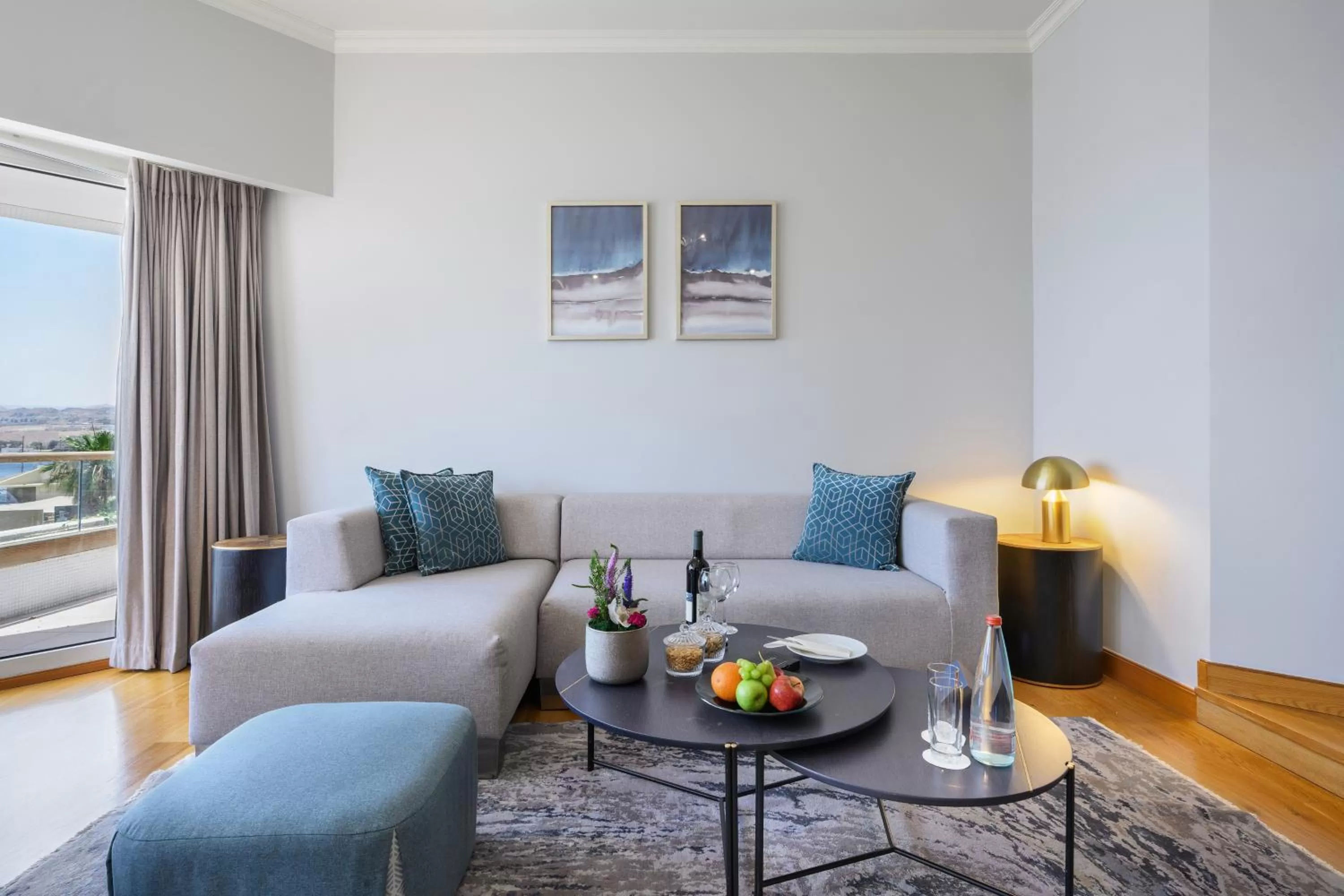 Living room in Royal Beach Eilat by Isrotel Exclusive