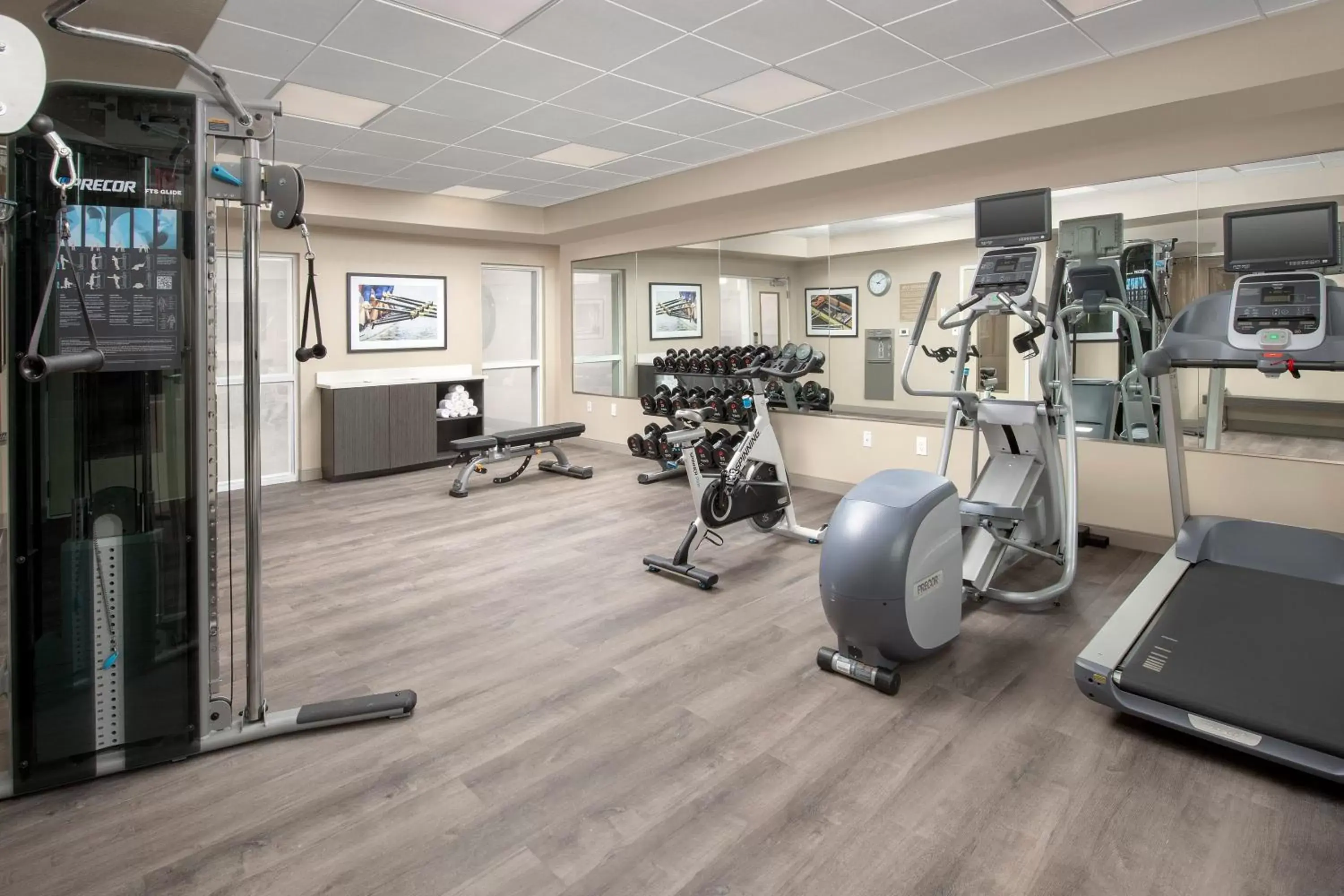 Fitness centre/facilities, Fitness Center/Facilities in Candlewood Suites Alexandria West, an IHG Hotel