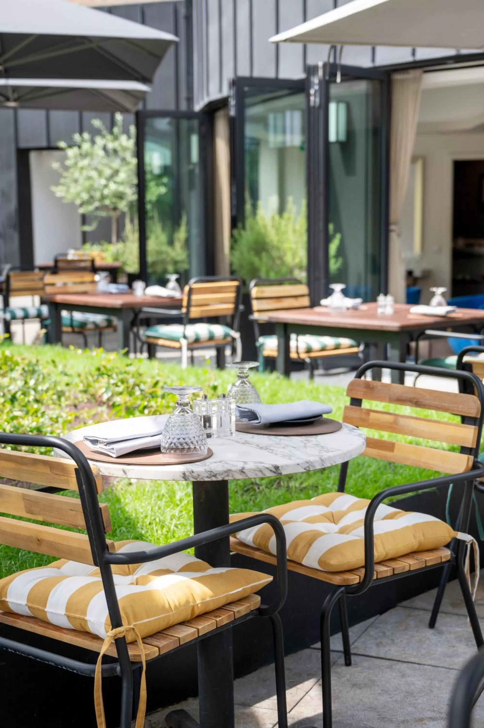 Patio in Le Louise Hotel Brussels - MGallery Collection