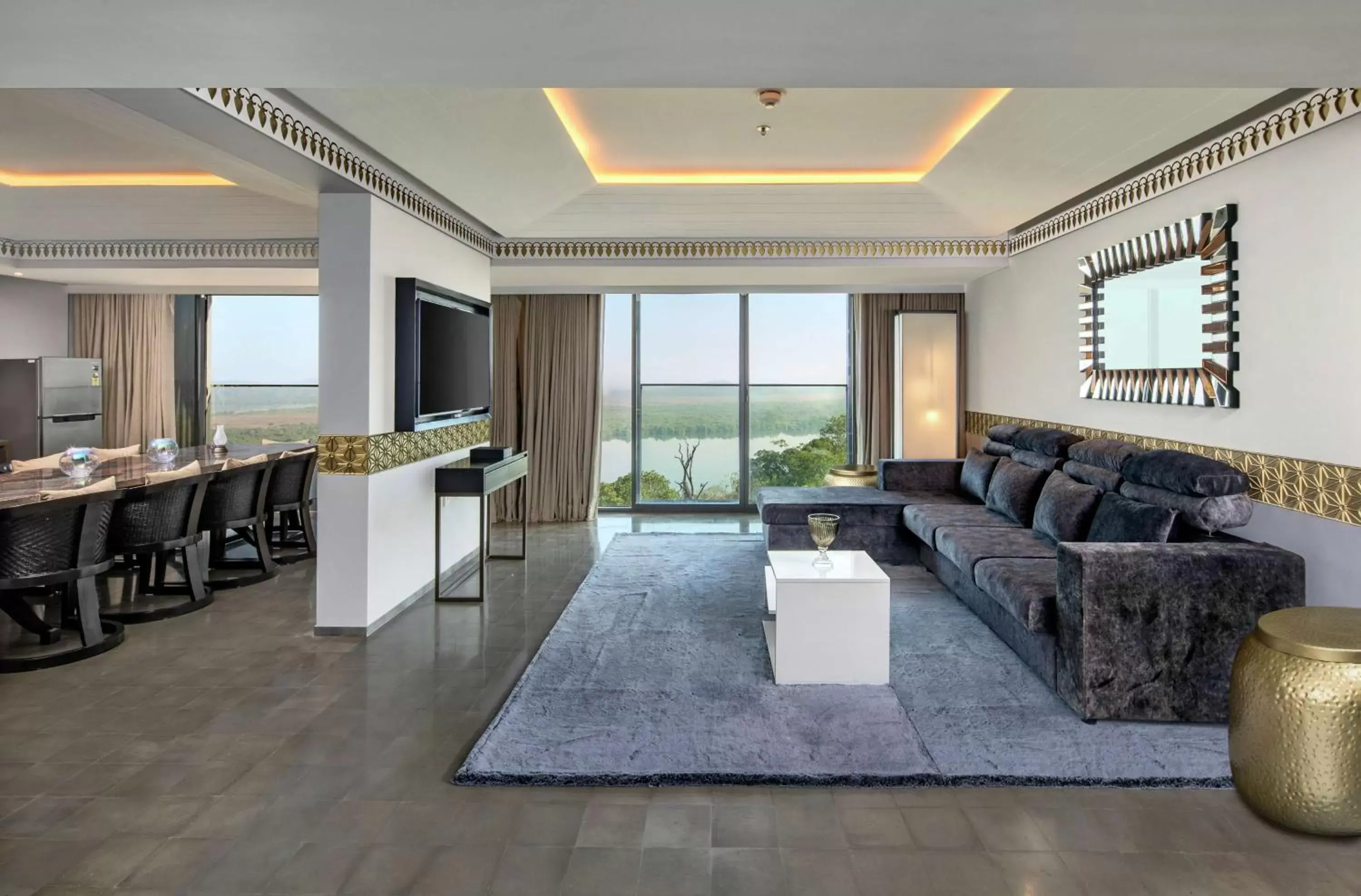 Living room in DoubleTree by Hilton Goa - Panaji