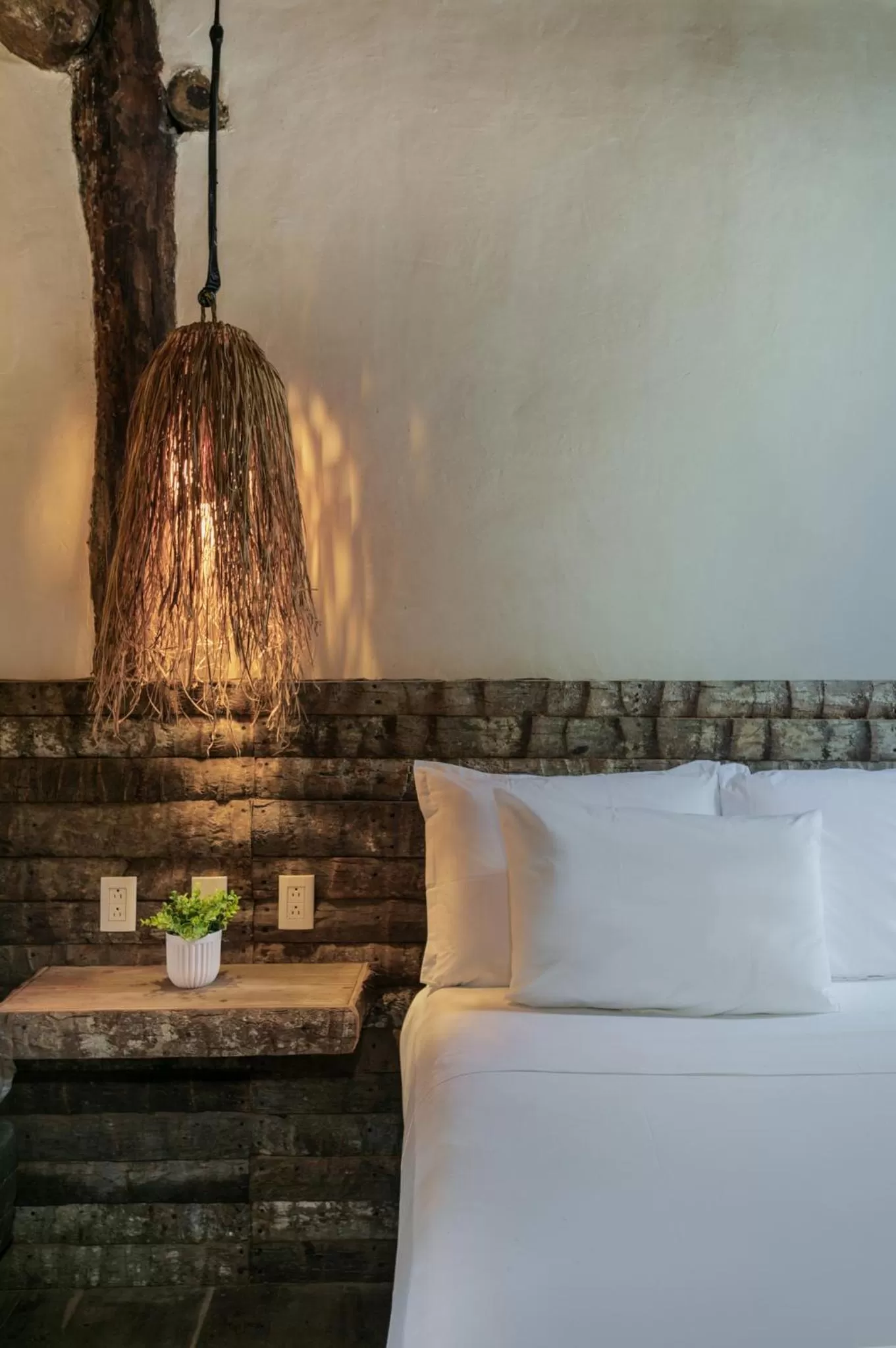 Bed in Hidden Treehouse Tulum Eco-Hotel