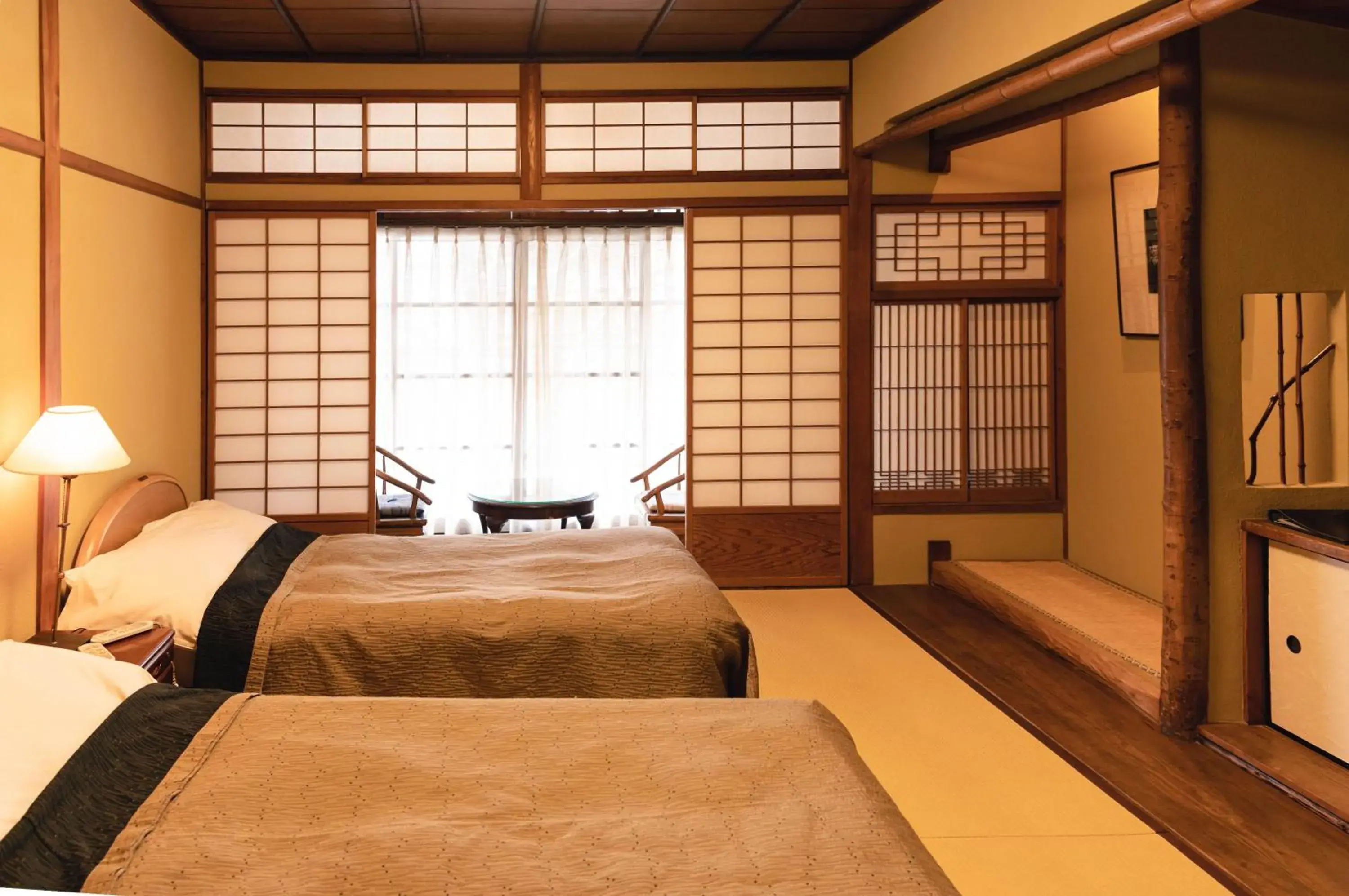 Japanese-Style Standard Twin Room(bed) with Shared Bathroom - single occupancy in Hotel Hanakoyado Japanese-Style Standard Twin Room(bed) with Shared Bathroom - single occupancy in Hotel Hanakoyado