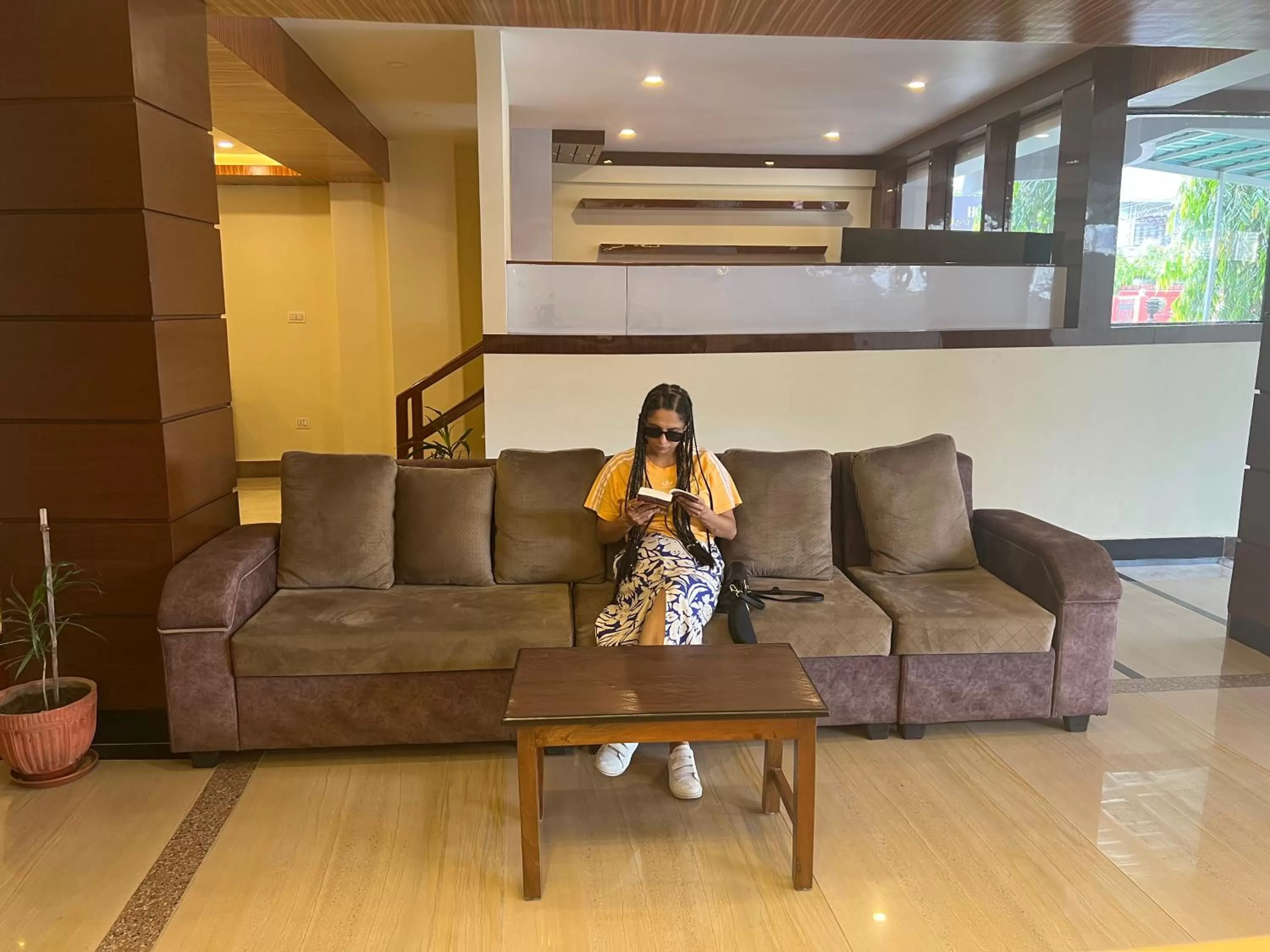 Seating area in Hotel Murano