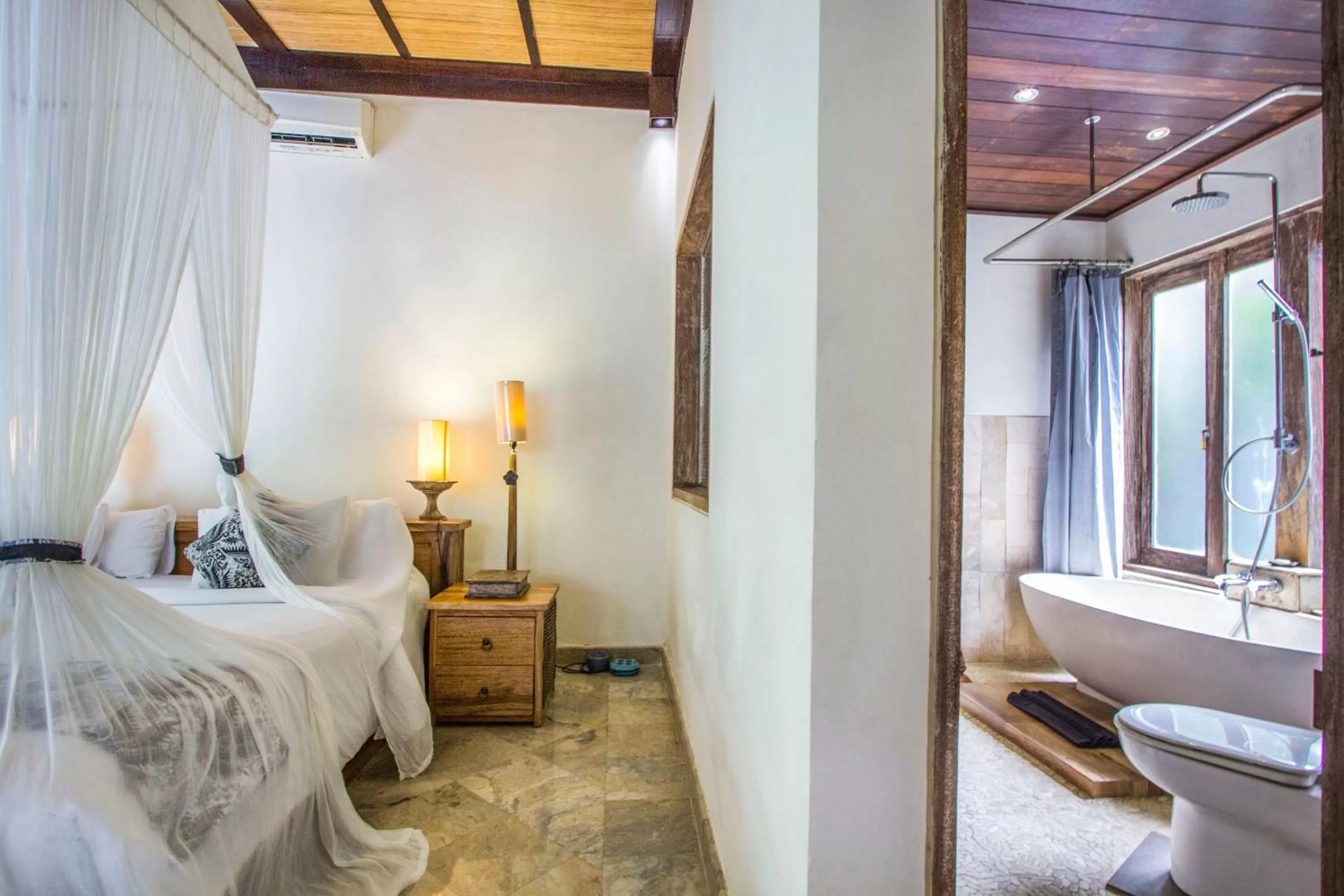 Bed in KajaNe Mua at Ubud Bali