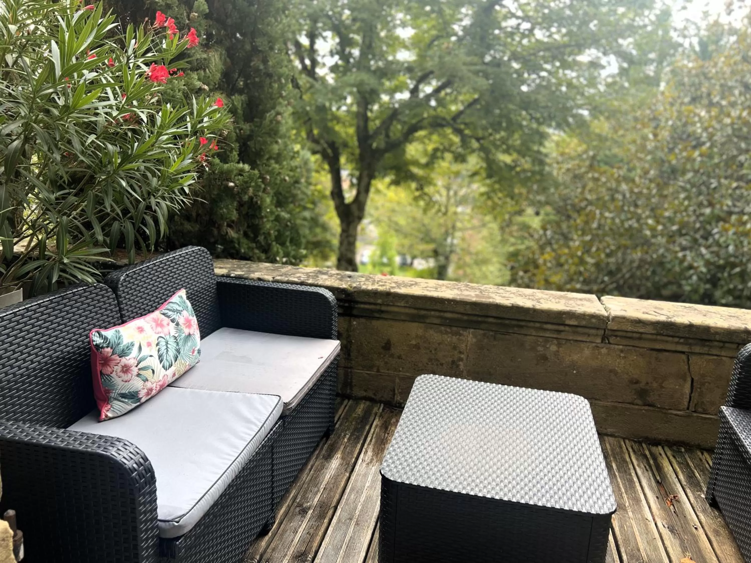 Garden in Hôtel Château de Lacan