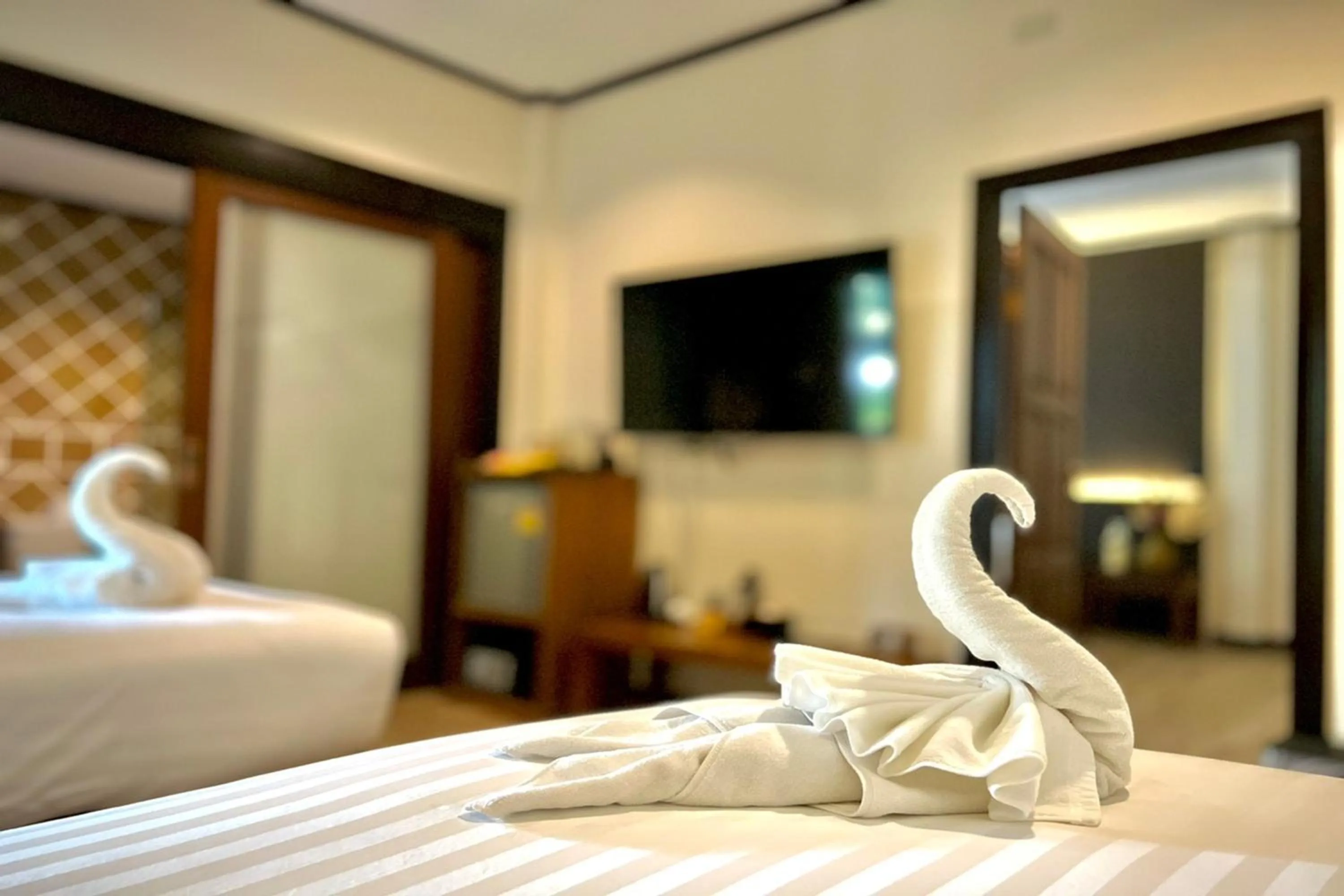 Bed in Na Mantra Resort