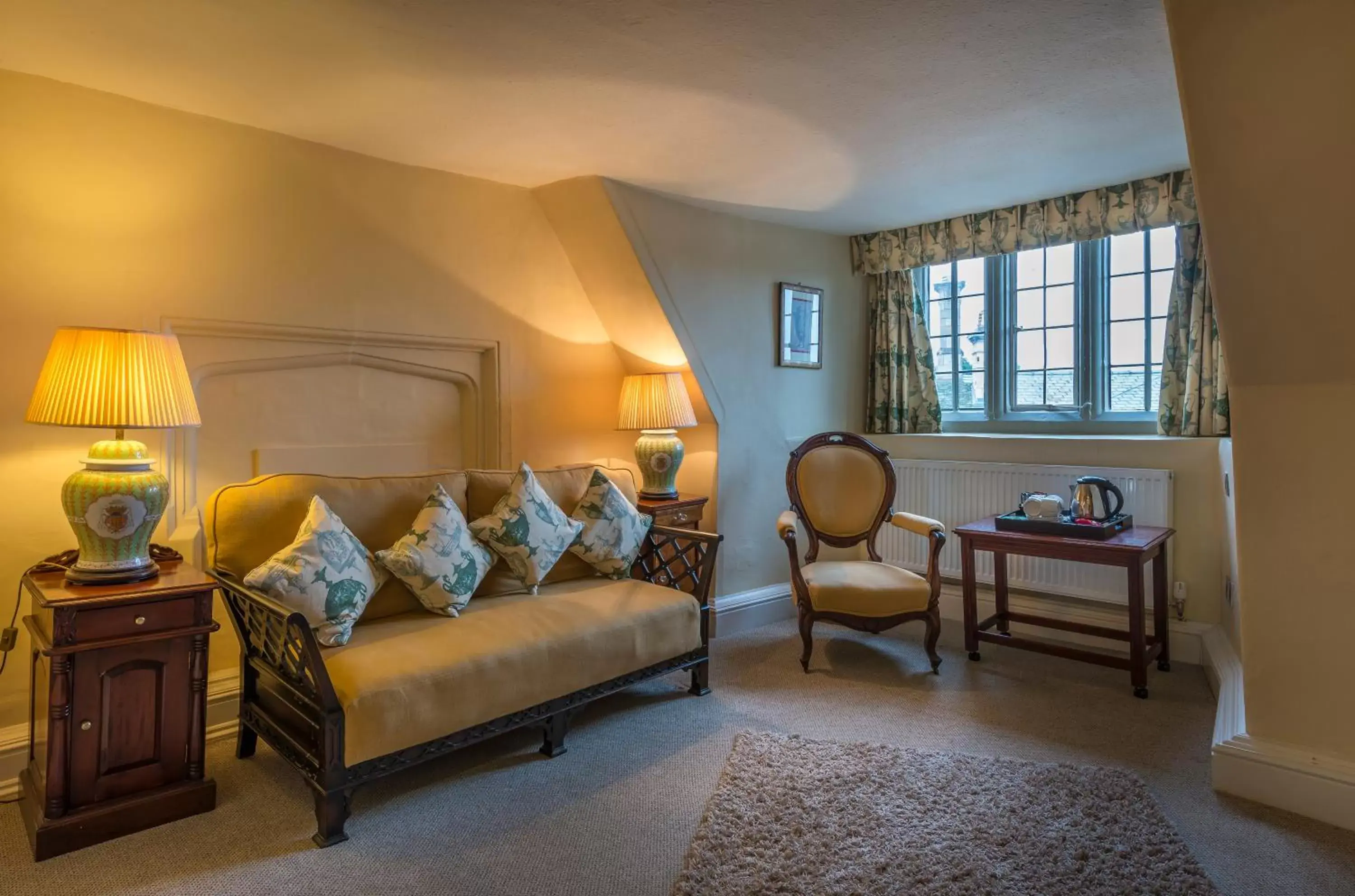 Living room, Seating Area in The Talbot Hotel, Oundle , Near Peterborough