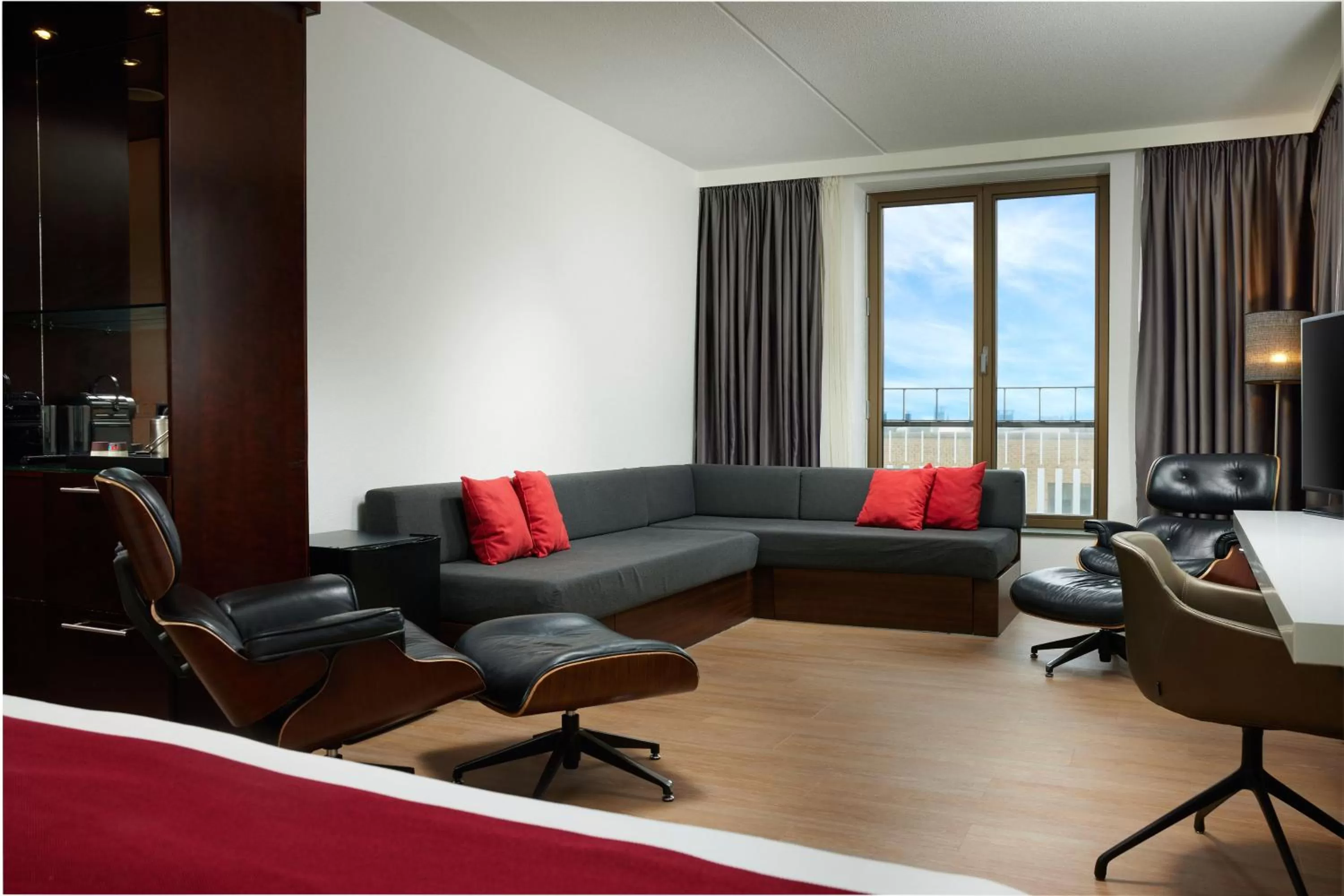 Seating area in WestCord Fashion Hotel Amsterdam