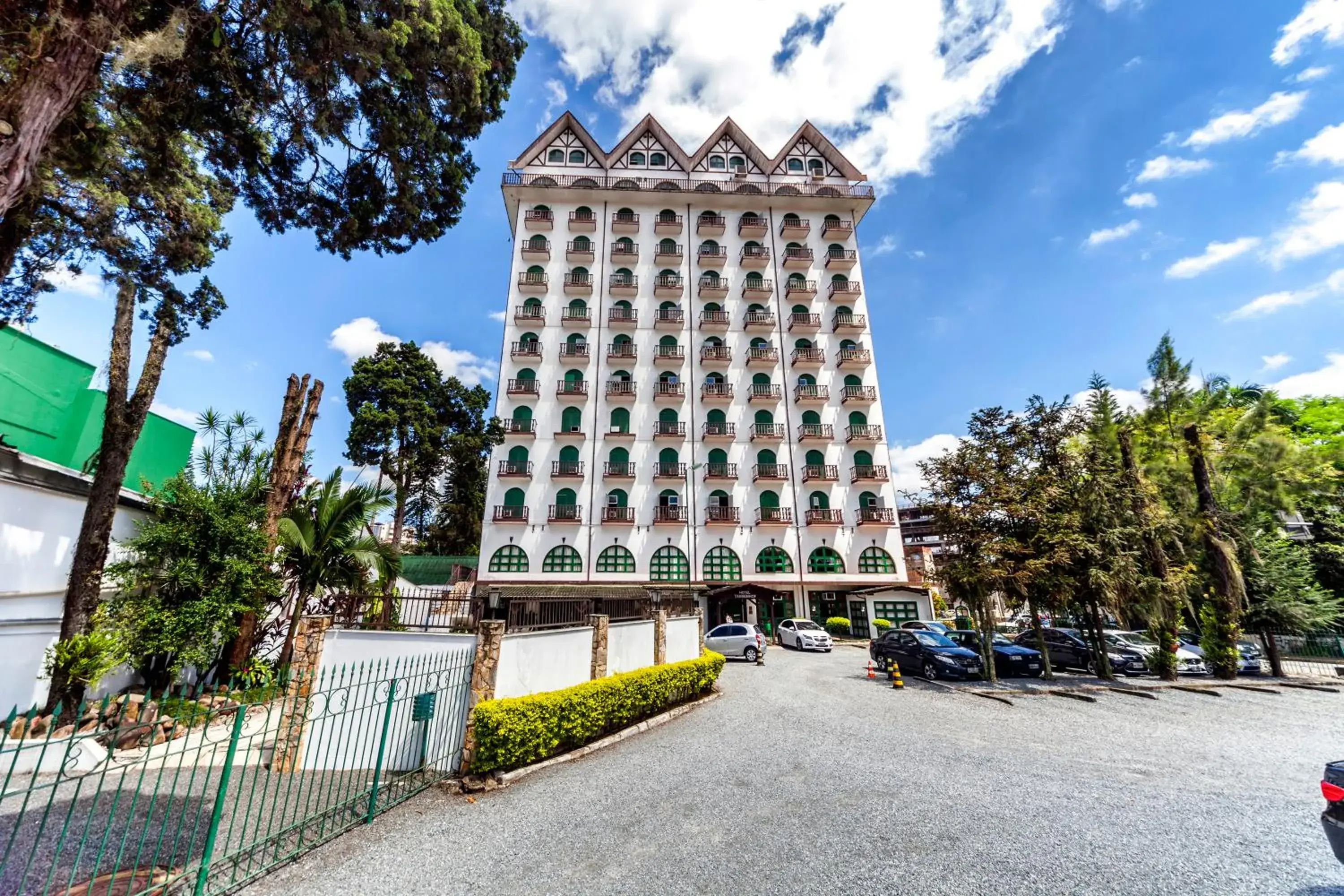 Parking, Property Building in Hotel Tannenhof