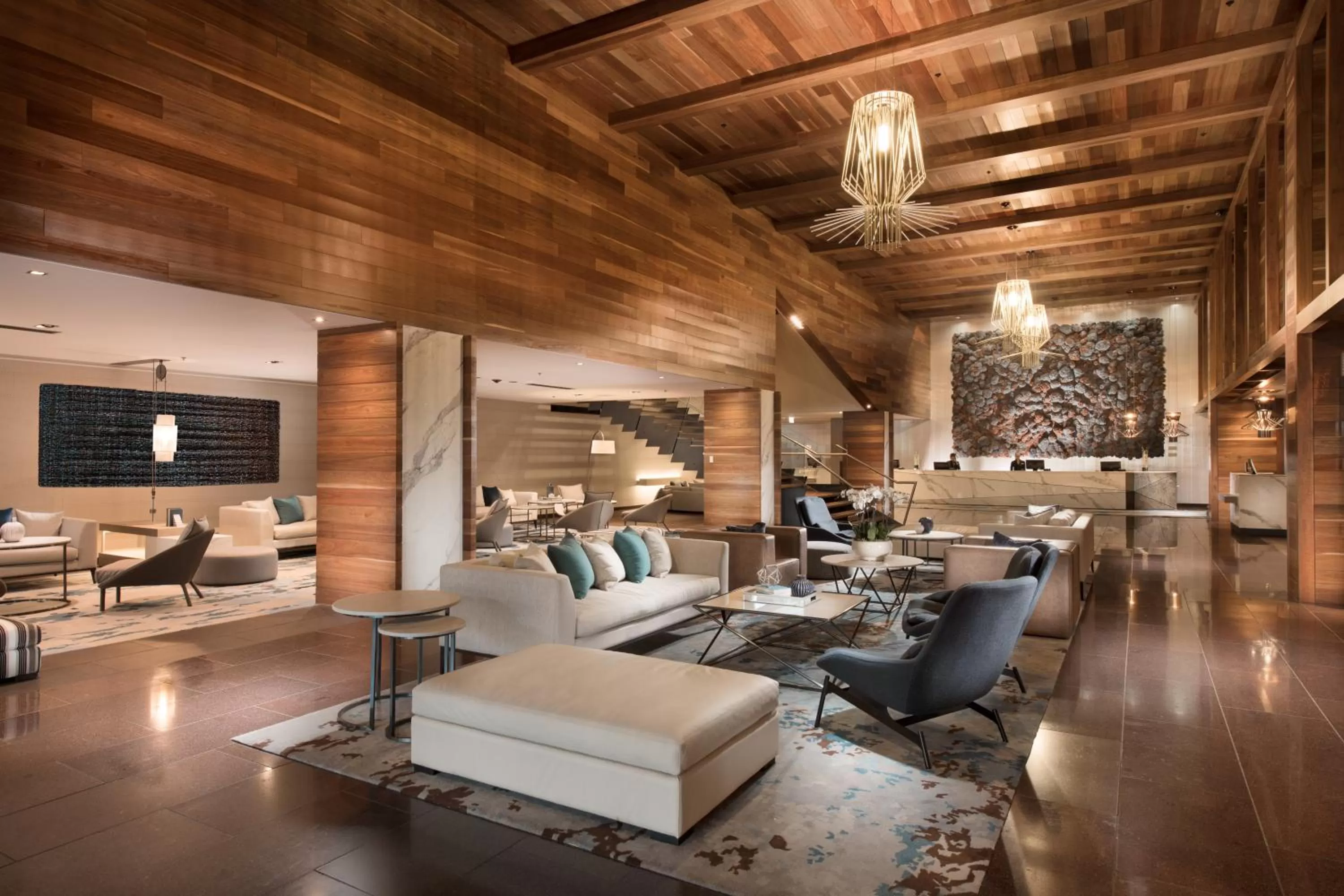 Lobby or reception in Pan Pacific Melbourne