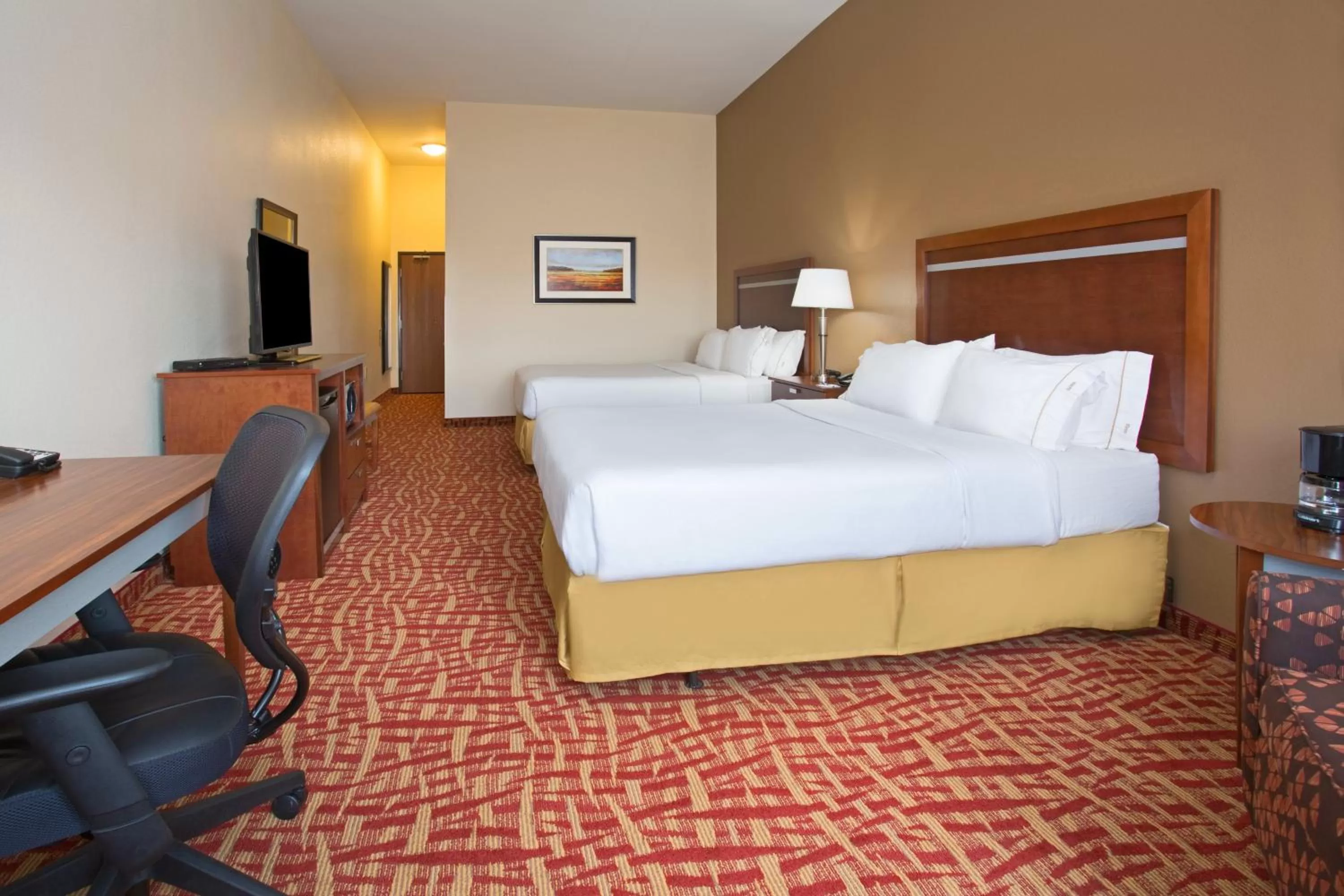Queen Room with Two Queen Beds - Disability Access/Hearing Accessible in Holiday Inn Express Hotel & Suites Glendive, an IHG Hotel