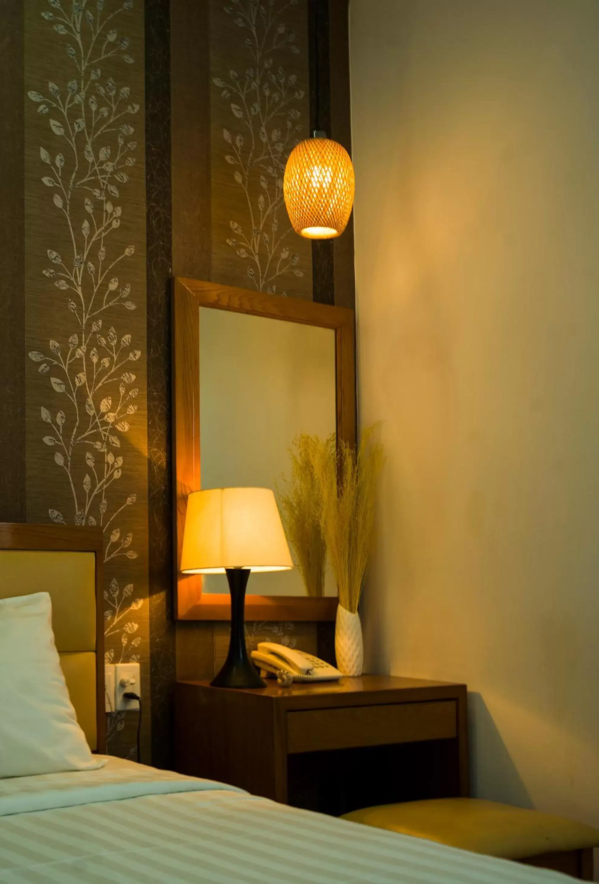 Decorative detail, Bed in Vilion Boutique Hotel Ben Thanh