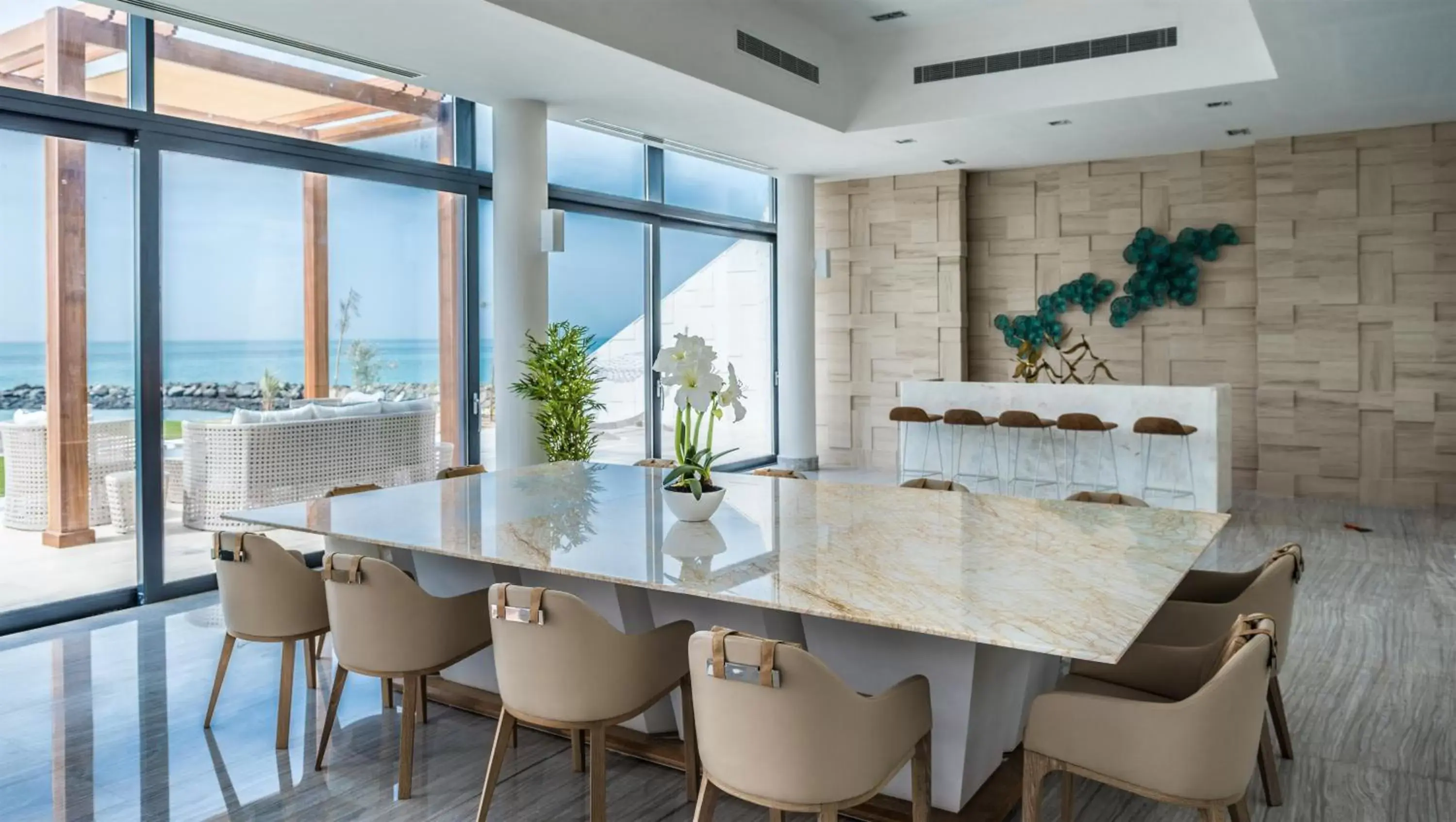 Living room, Dining Area in Nurai Island, Saadiyat