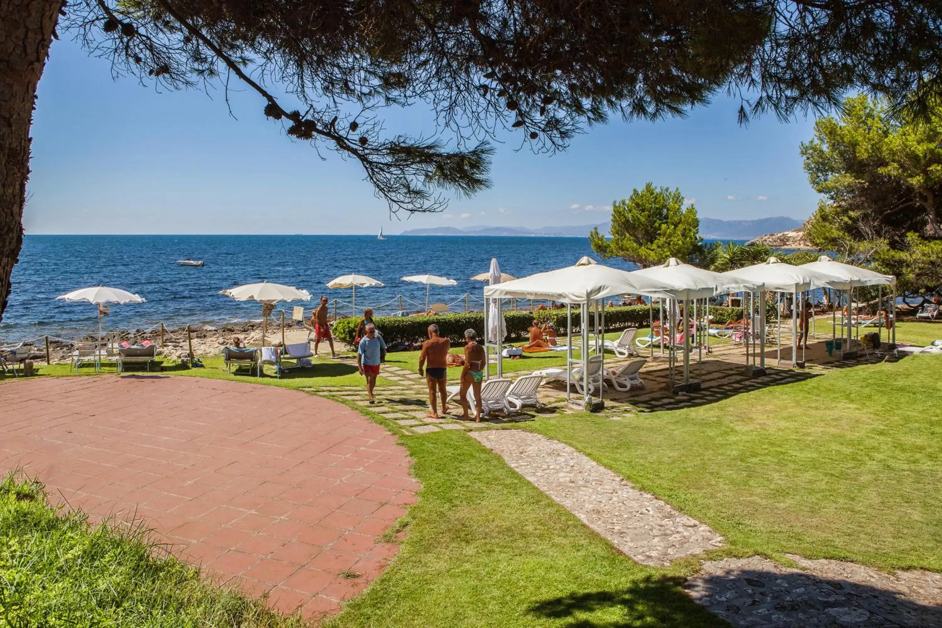 Garden in Hotel Calamosca