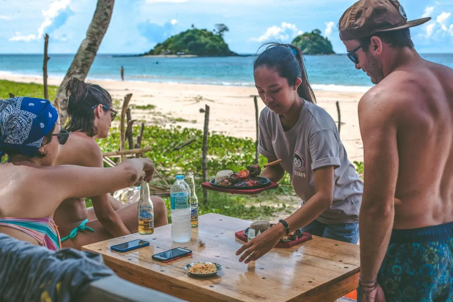 People in Mad Monkey Hostel Nacpan Beach