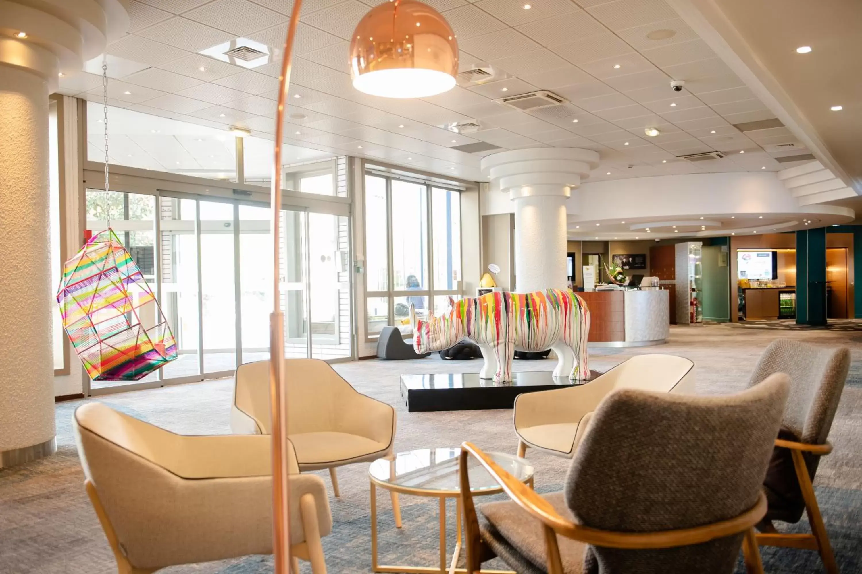 Lobby or reception in Novotel Lyon Gerland Musée des Confluences