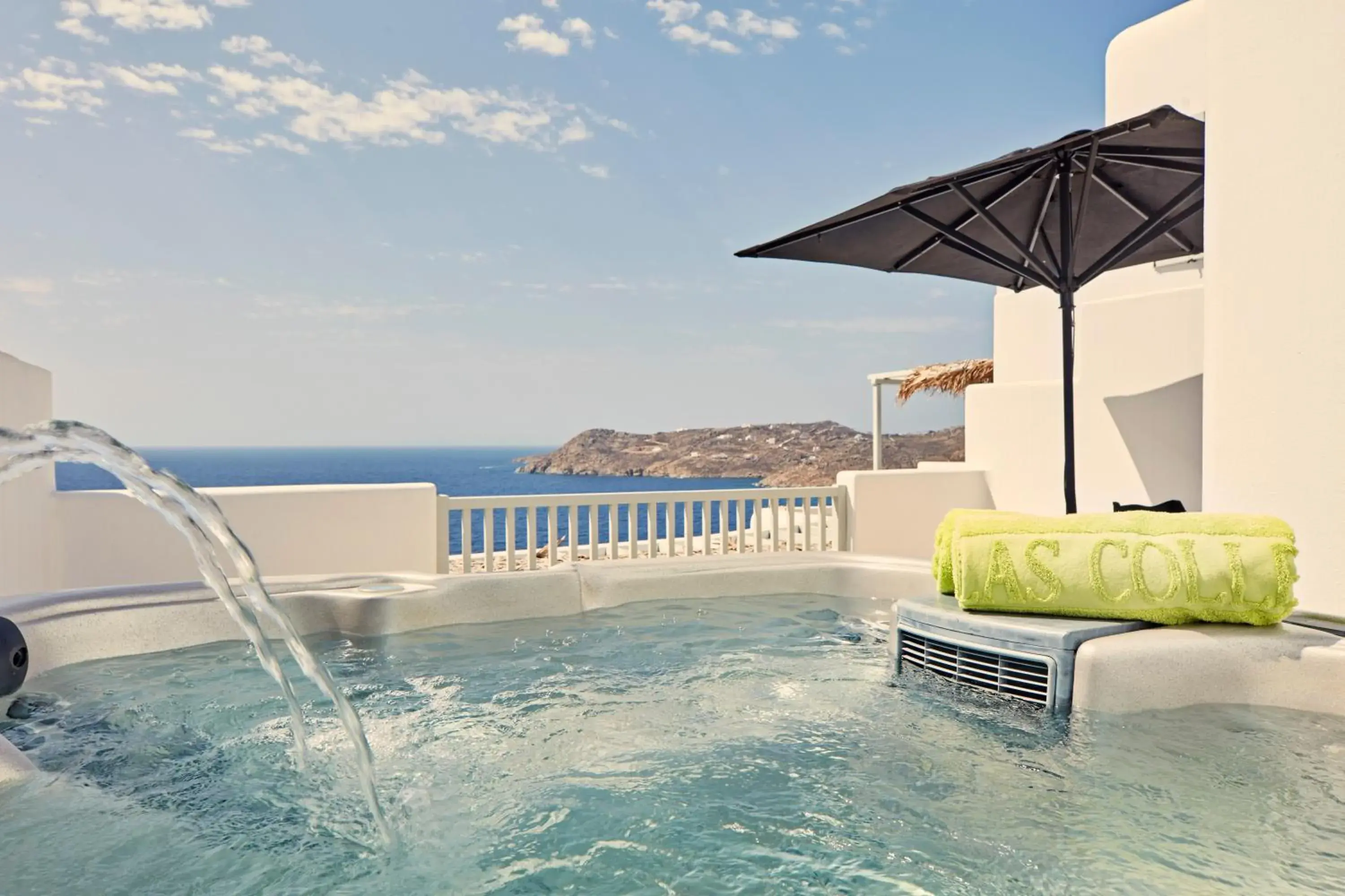 Balcony/Terrace, Swimming Pool in Myconian Villa Collection - Preferred Hotels & Resorts