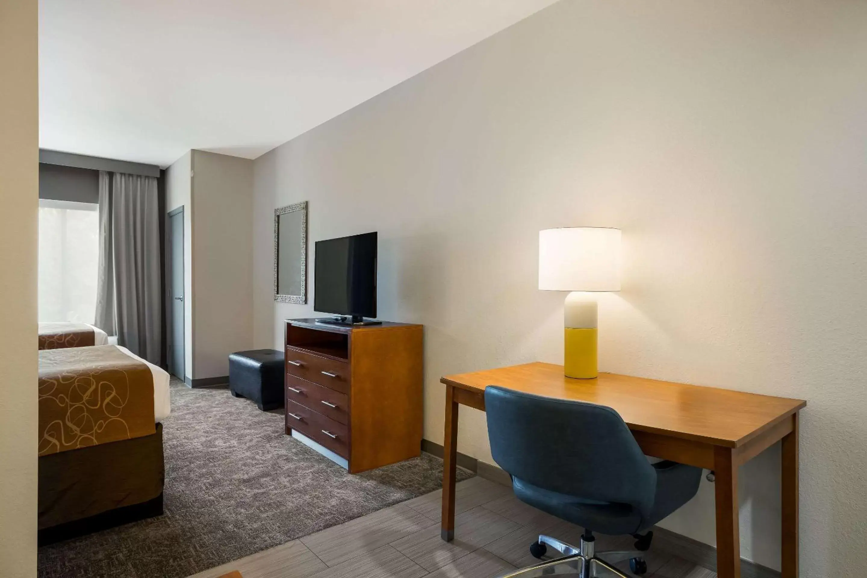 Bedroom, TV/Entertainment Center in Comfort Suites Denham Springs