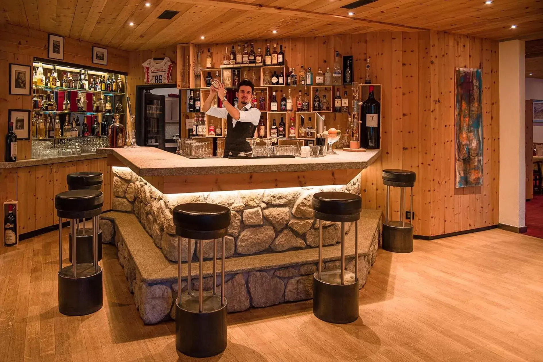 Lounge or bar, Lounge/Bar in Sport & Wellnesshotel San Gian St. Moritz