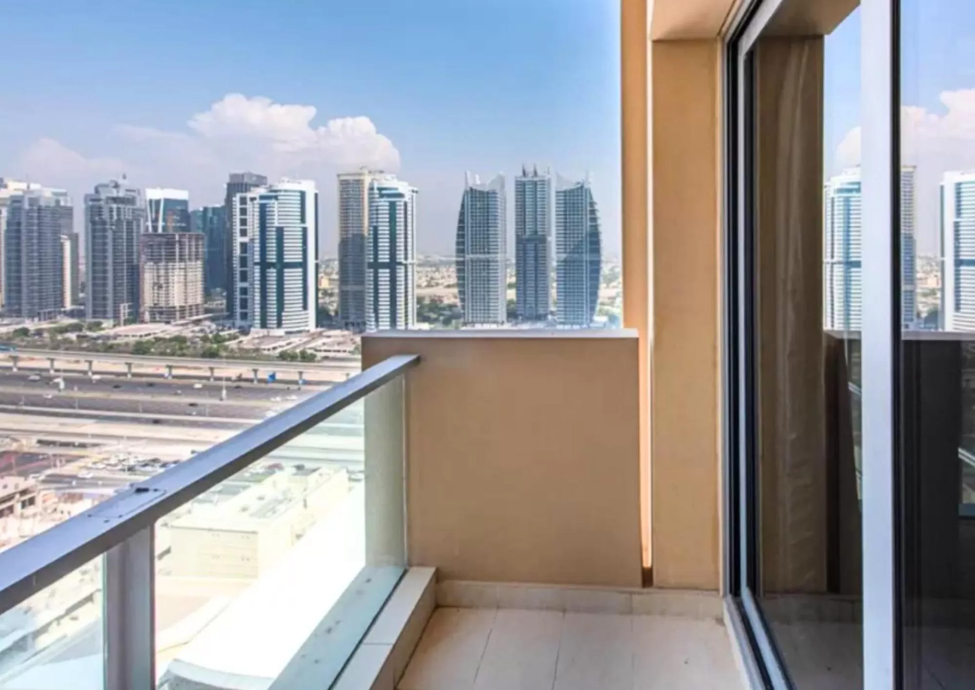 Balcony/Terrace in Emaar Residences Dubai Marina by Qstay - formerly Address Dubai Marina