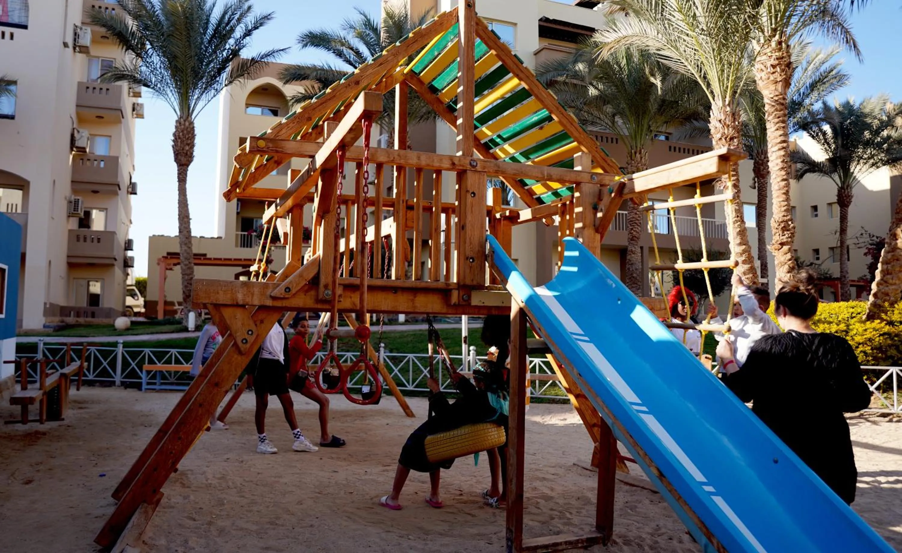 Children play ground in El Karma Beach Resort & Aqua Park - Hurghada
