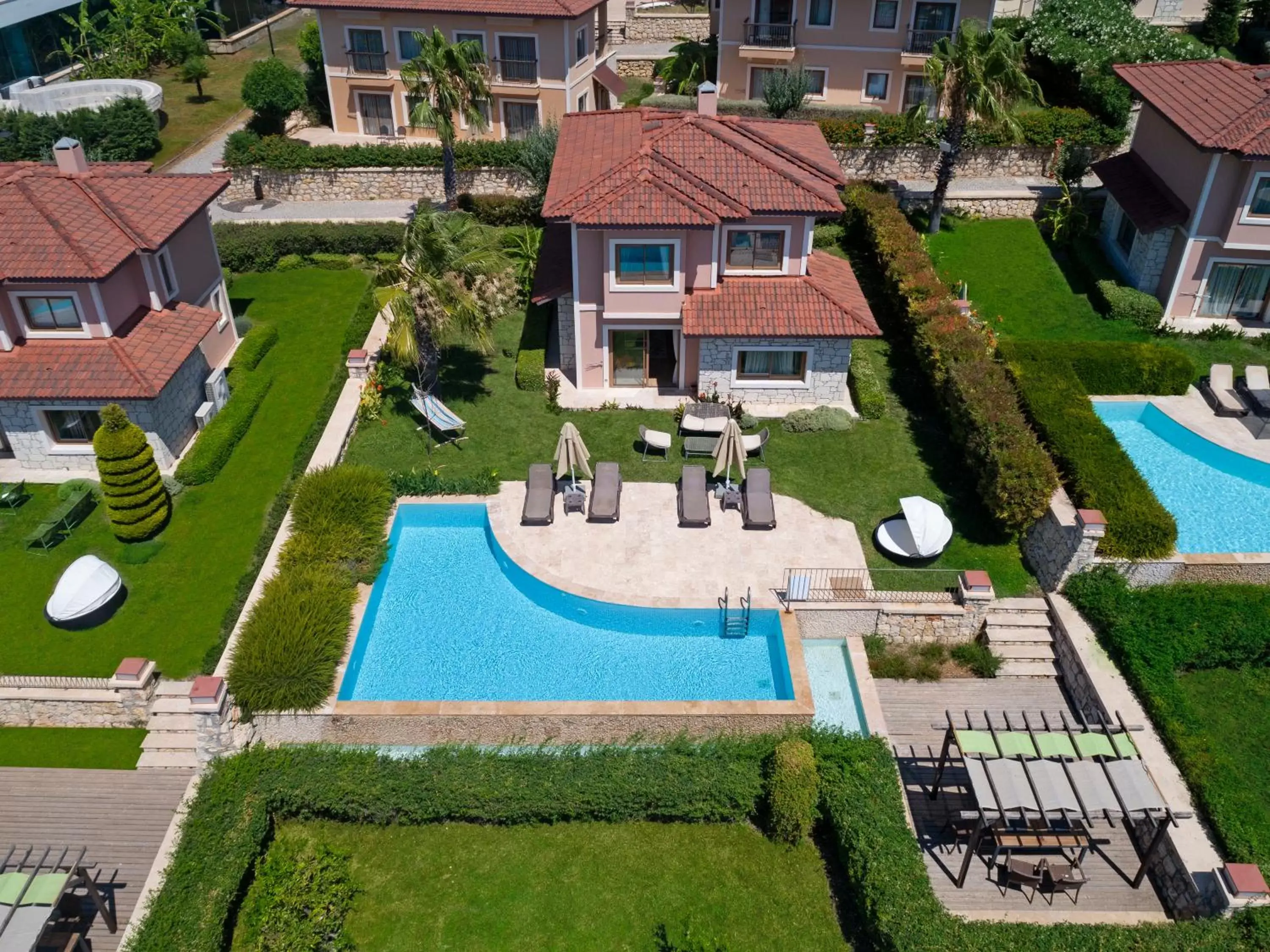 Bird's eye view in Royal Teos Thermal Resort Clinic & Spa - Halal Hotel Bird's eye view in Royal Teos Thermal Resort Clinic & Spa - Halal Hotel