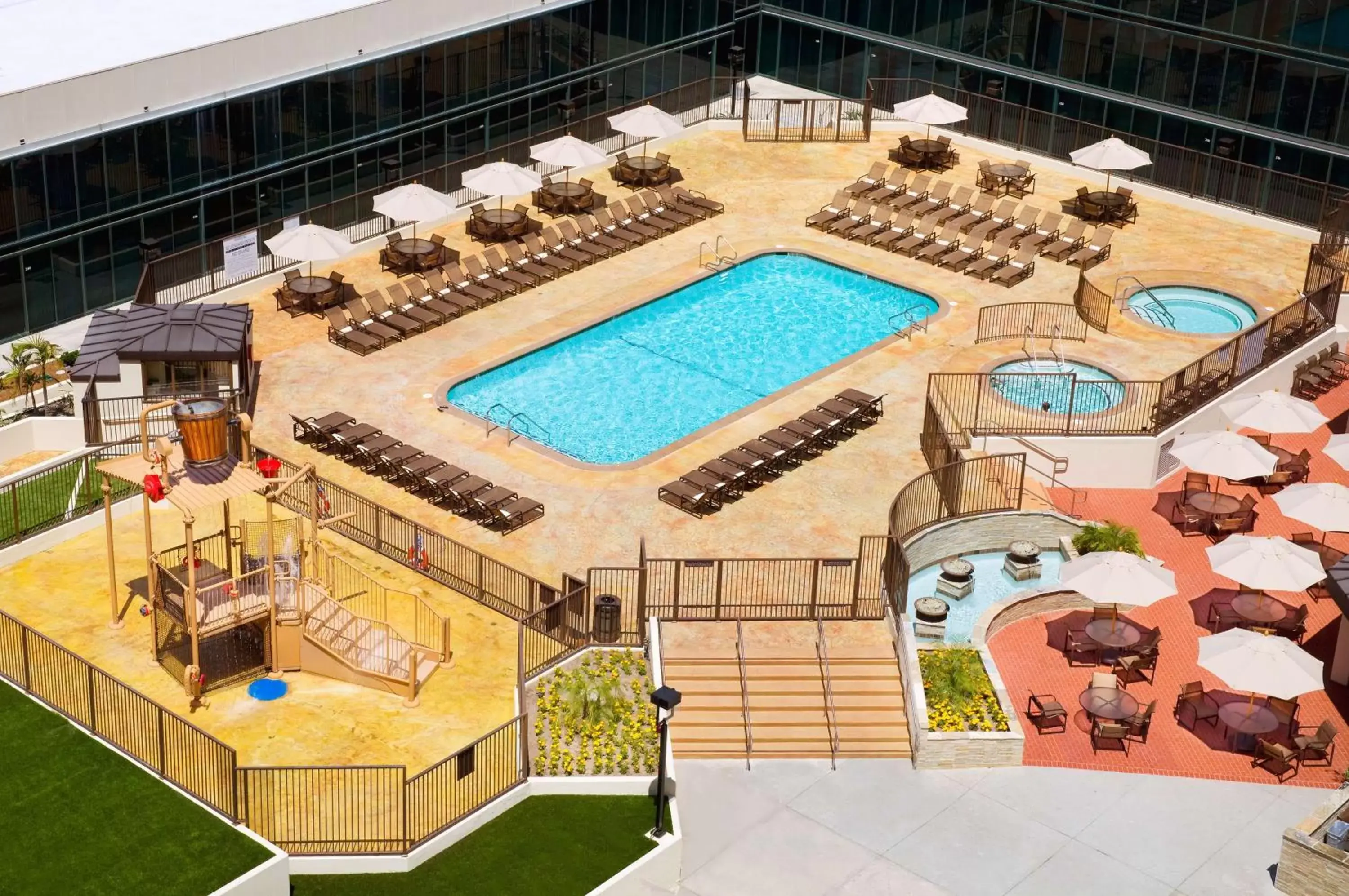 Pool View in Hilton Anaheim