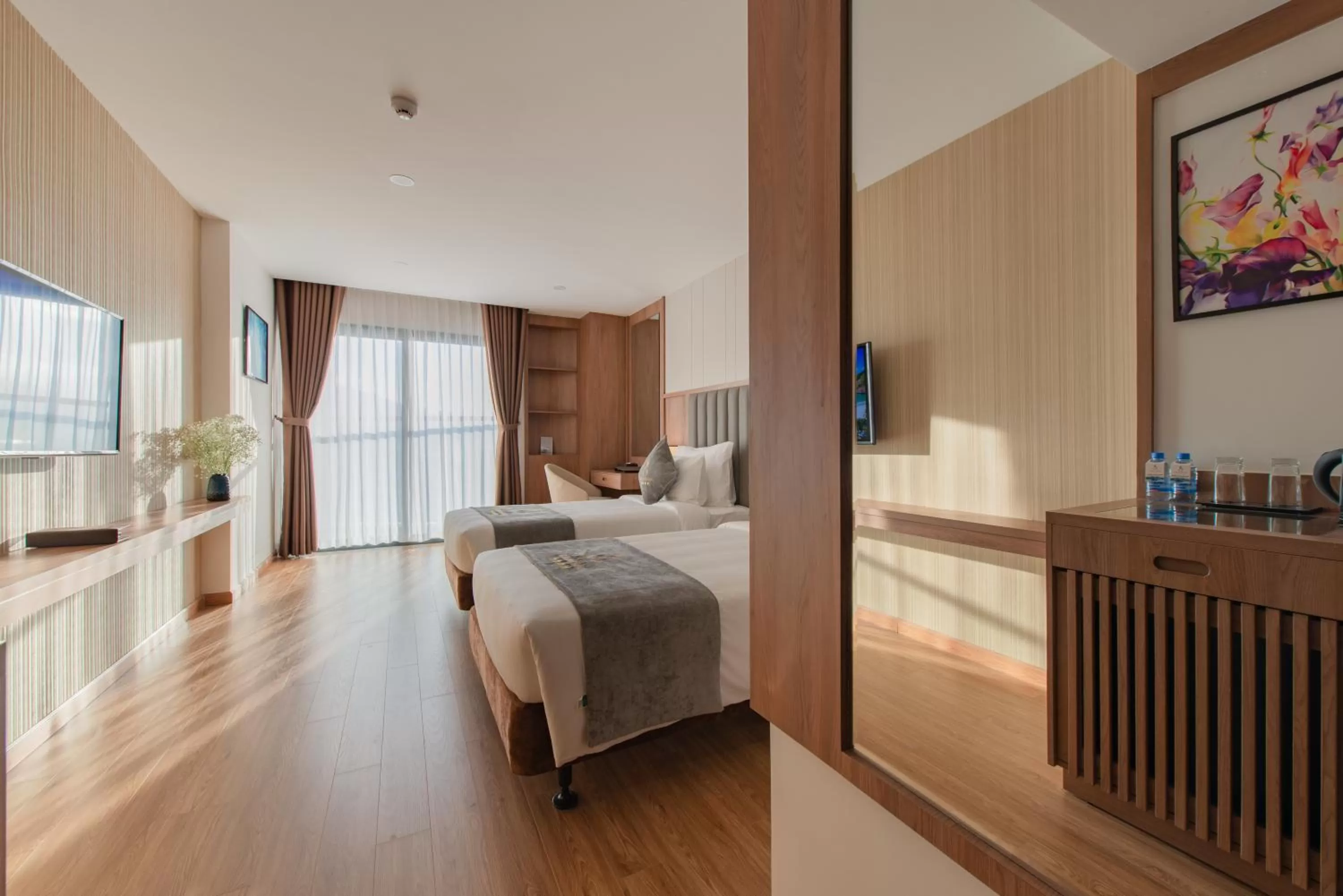 Photo of the whole room, Bed in Grand Gosia Hotel