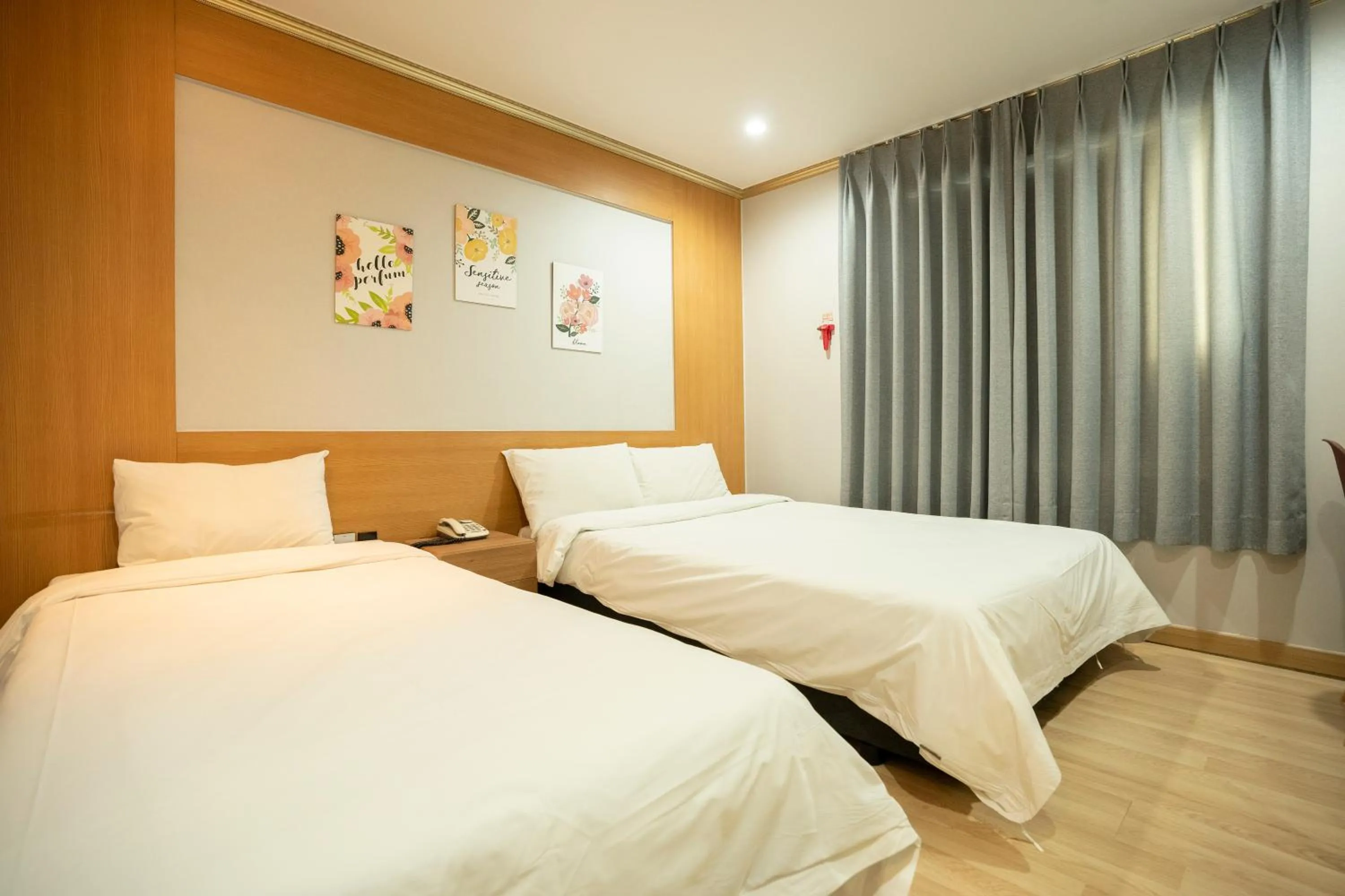 Bed in Jeju Stay Hotel