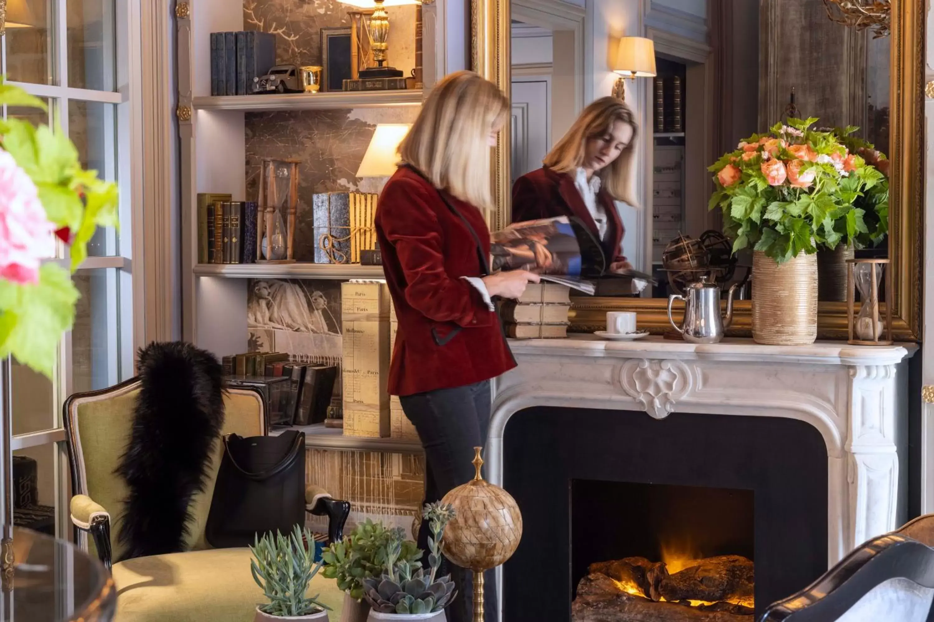 Lobby or reception in Hôtel Vinci Due & Spa Lobby or reception in Hôtel Vinci Due & Spa