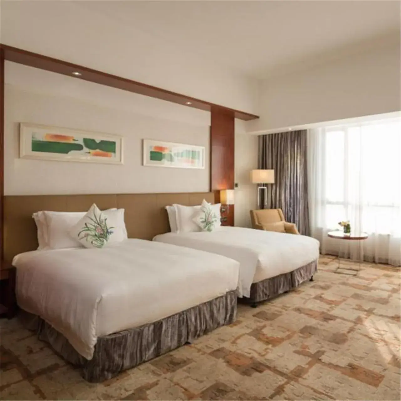 Bed in Cinese Hotel Dongguan Shijie
