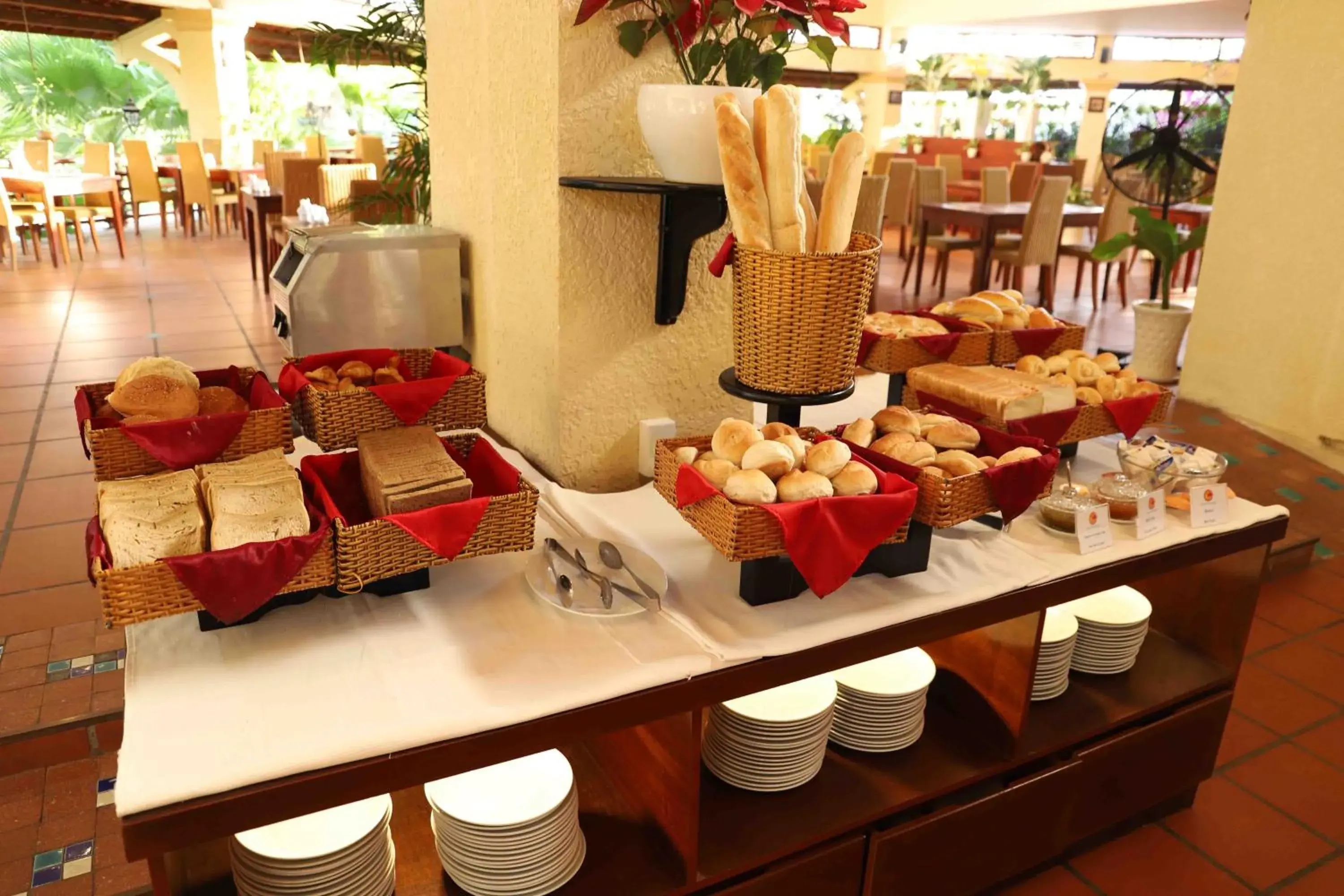 Buffet breakfast in Sunny Beach Resort & Spa