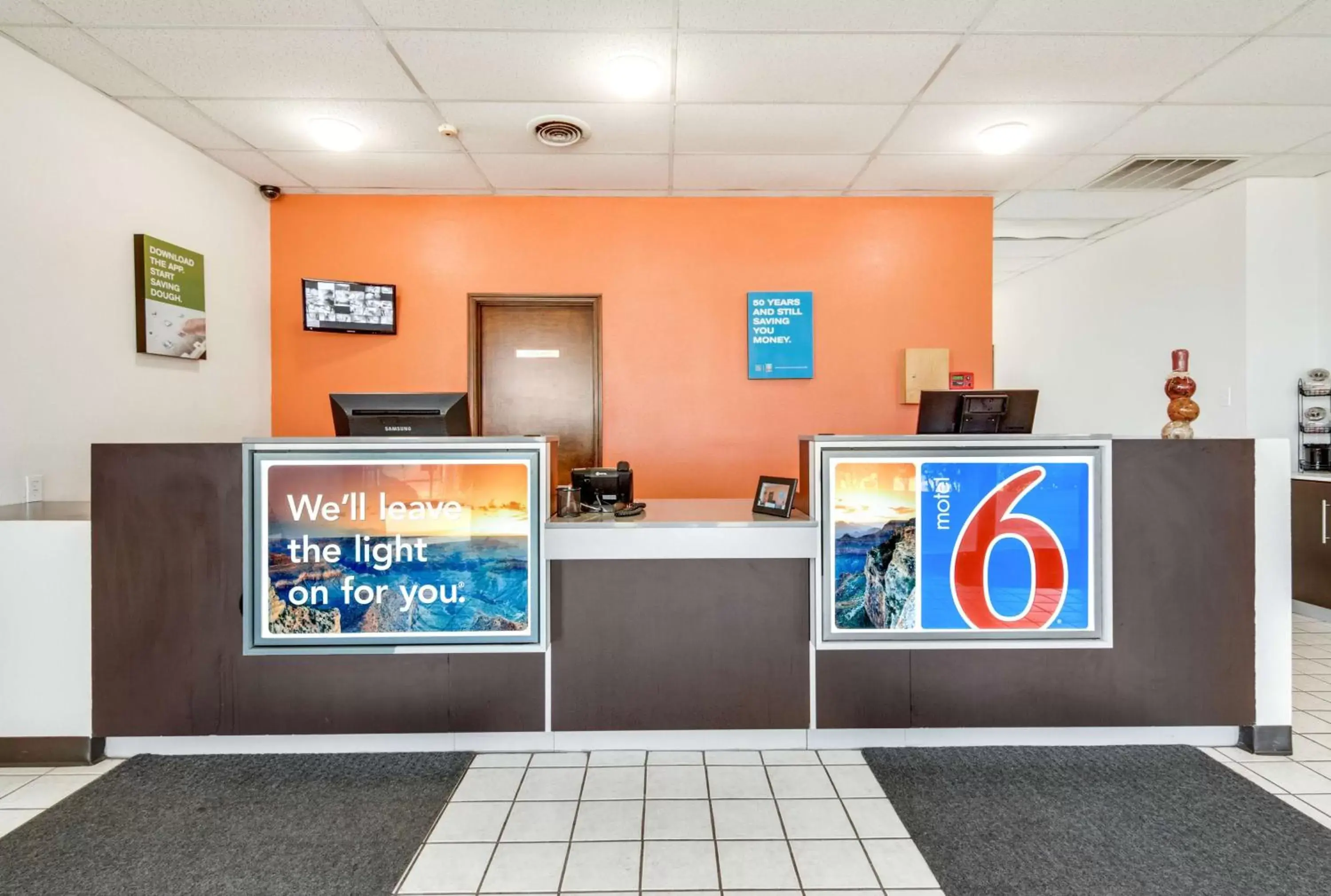 Property logo or sign, Lobby/Reception in Motel 6-Longview, TX - North