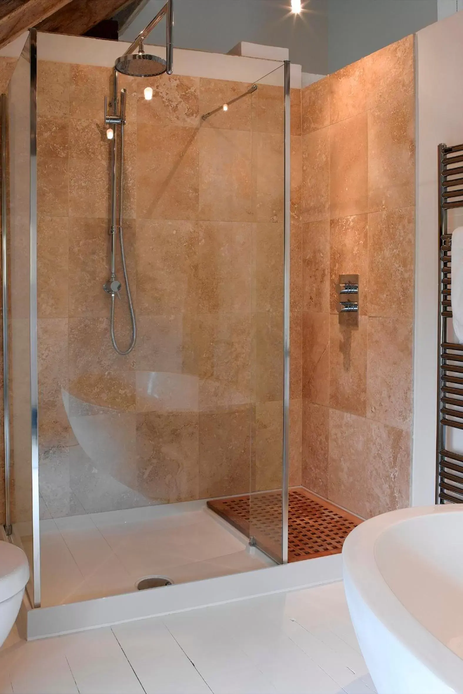 Bathroom in Tuddenham Mill Luxury Hotel
