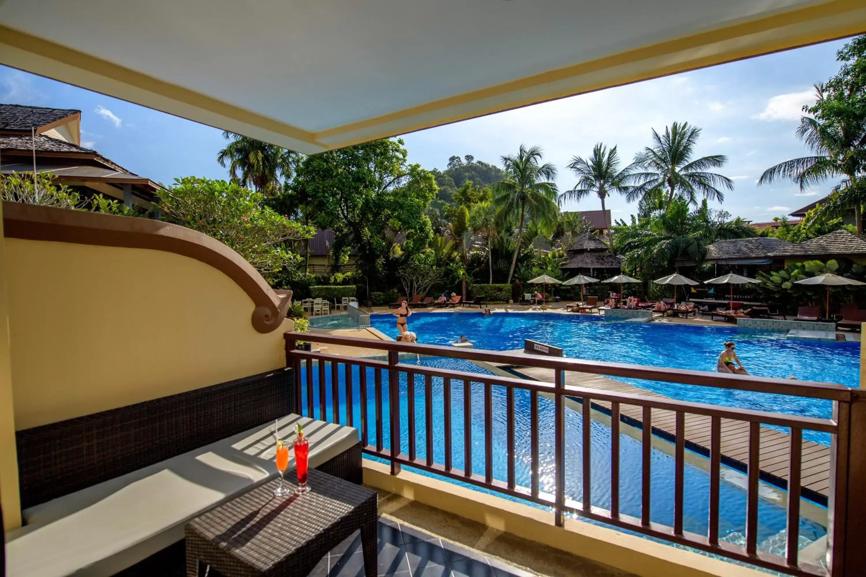 Balcony/Terrace, Pool View in Krabi La Playa Resort - SHA Plus